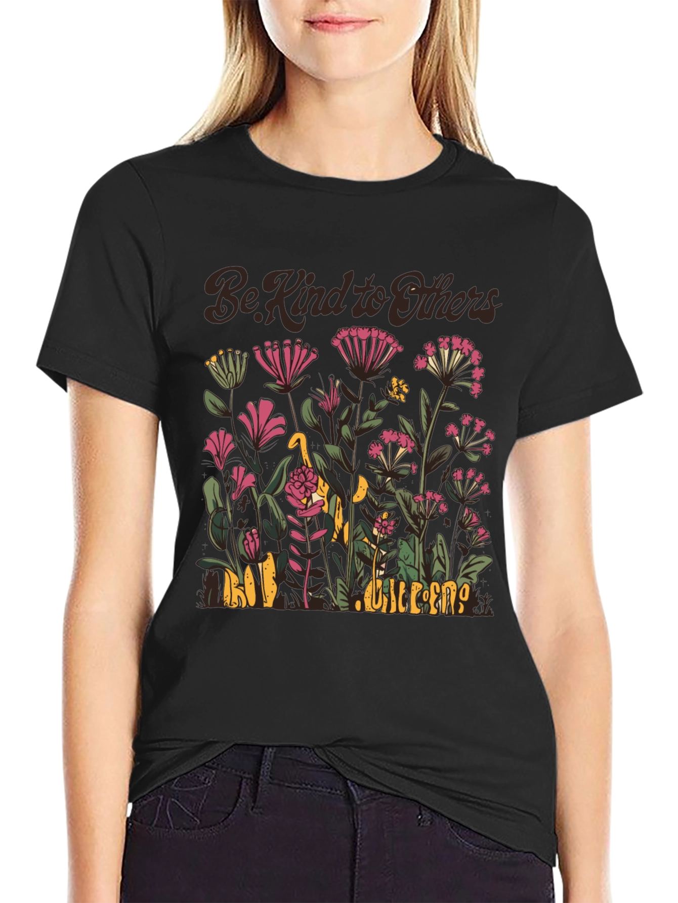 Be Kind to Others Floral Graphic T-Shirt