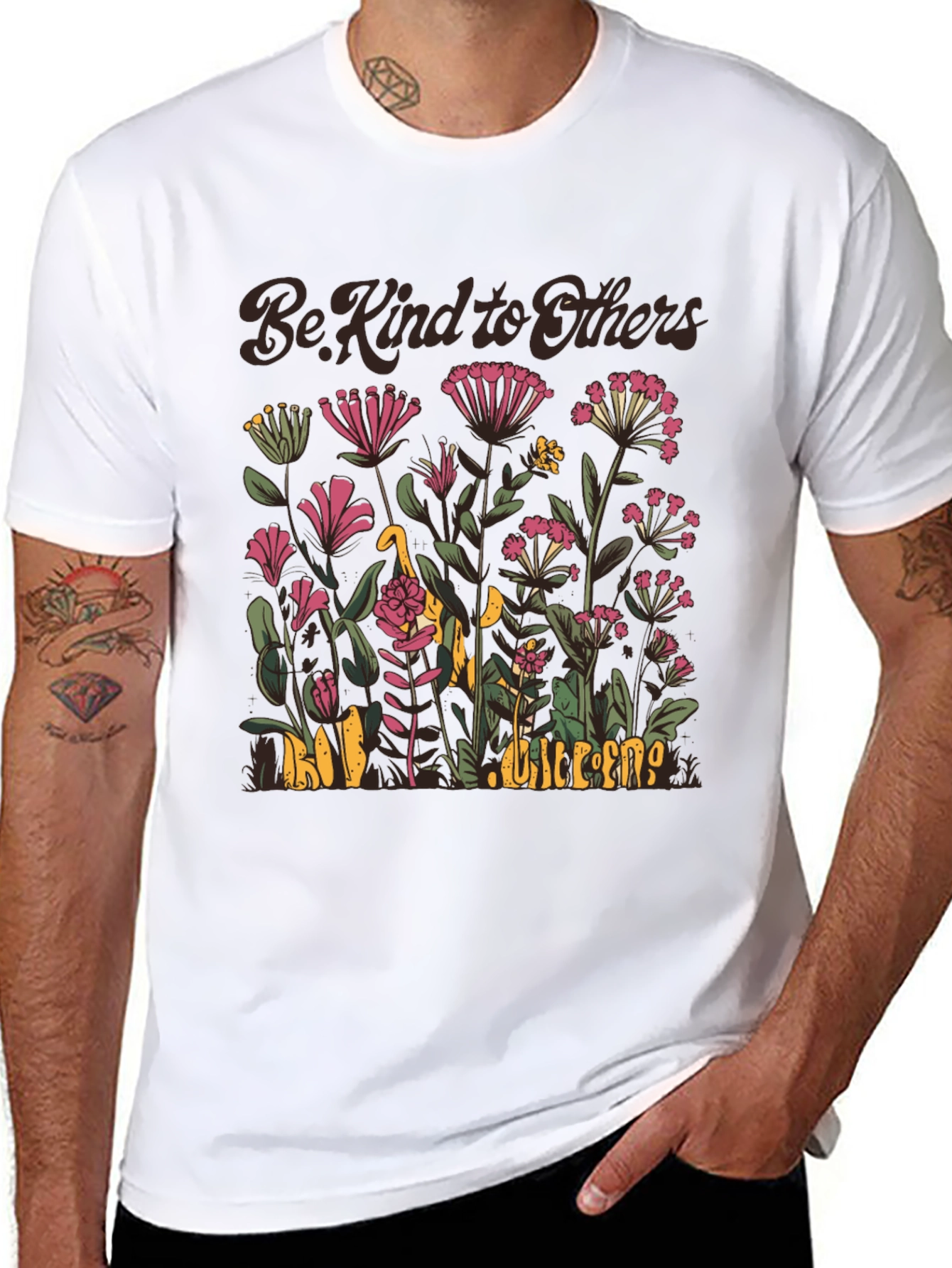 Be Kind to Others Floral Graphic T-Shirt