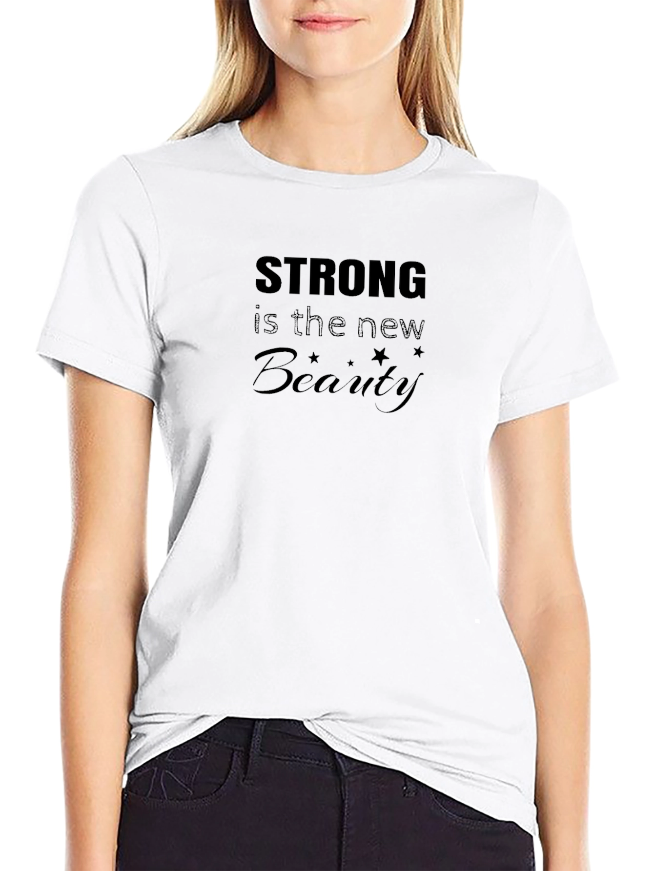 Strong is the New Beauty - Black Graphic Tee