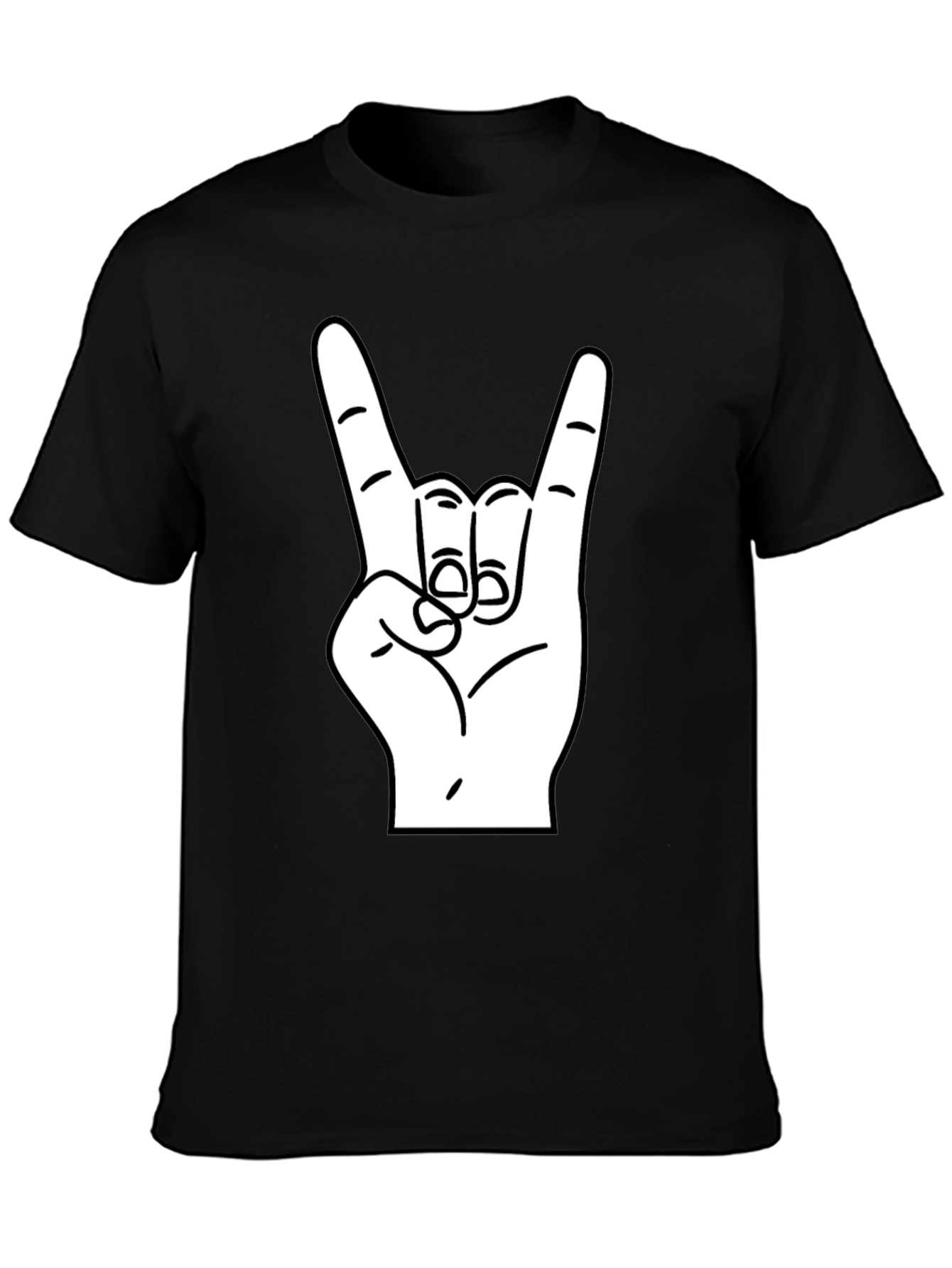 Rock On! Black Graphic Tee
