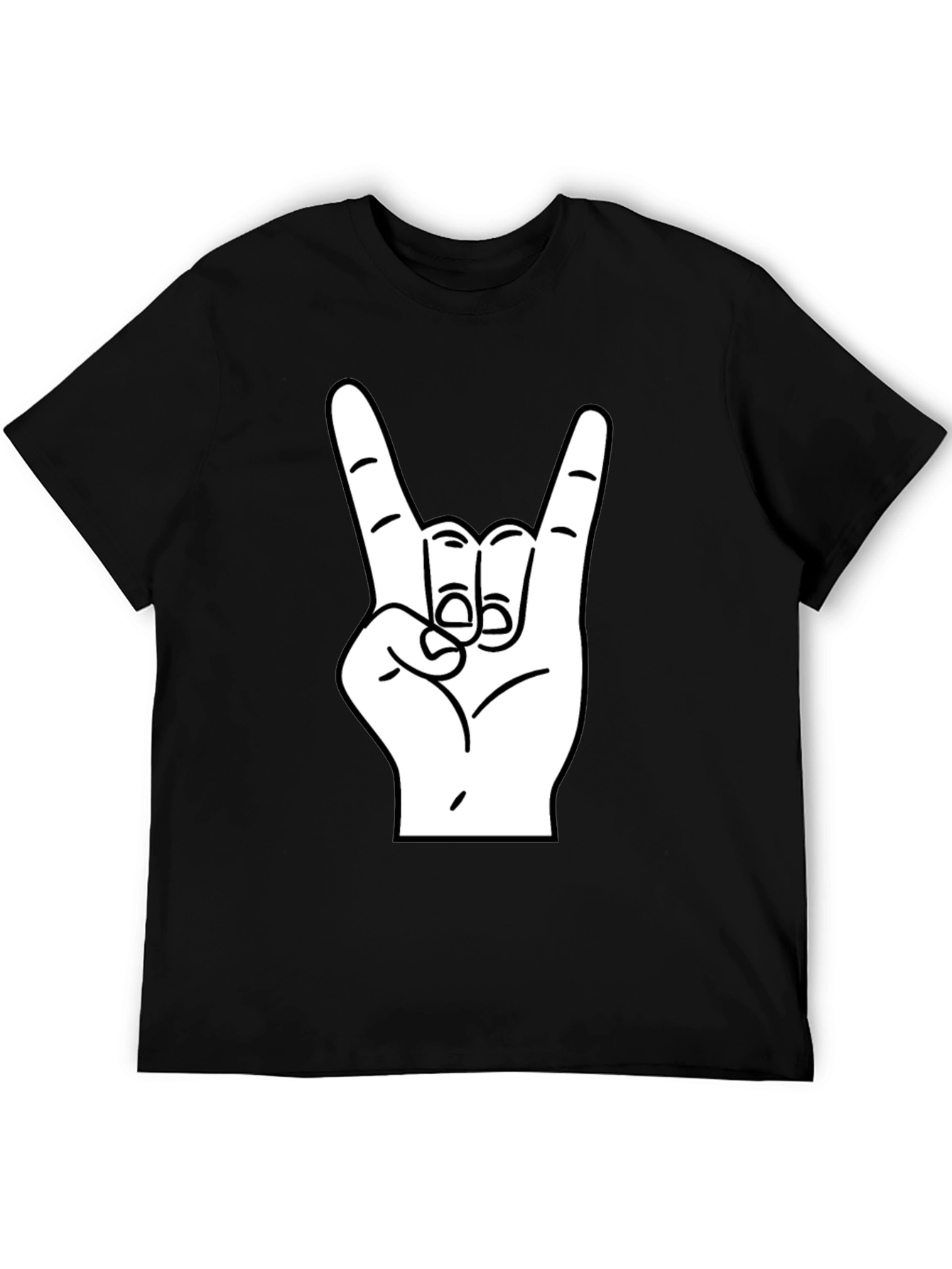 Rock On! Black Graphic Tee