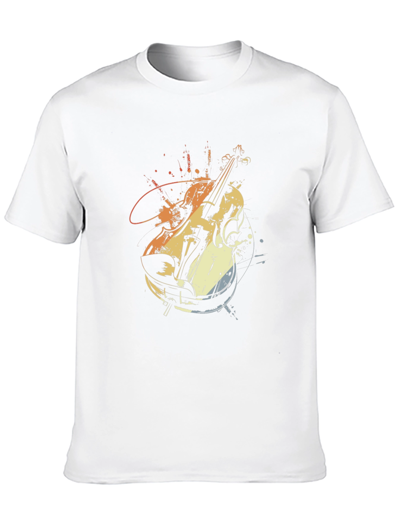 Violin Graphic Tee - Musical Instrument T-Shirt