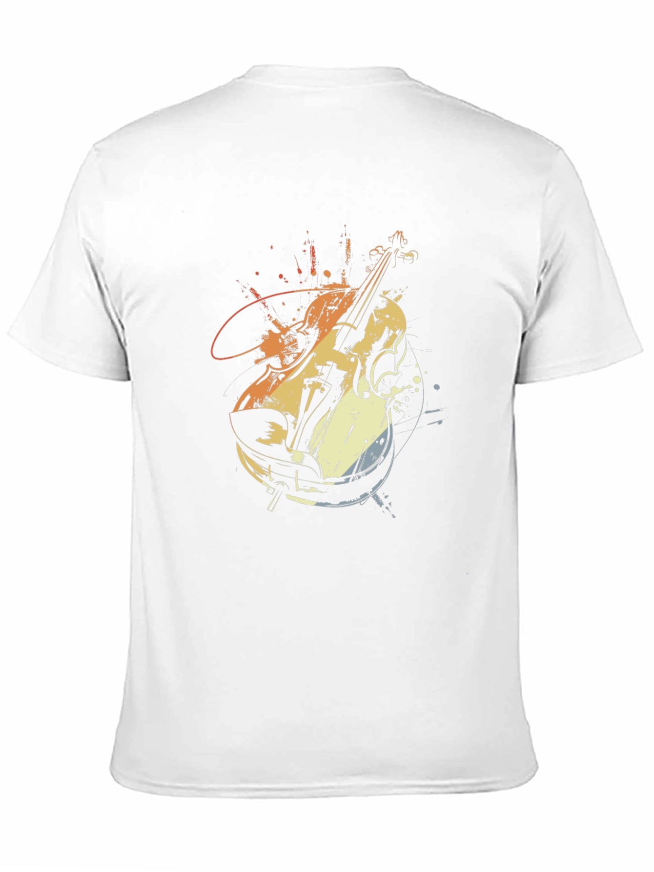Violin Graphic Tee - Musical Instrument T-Shirt