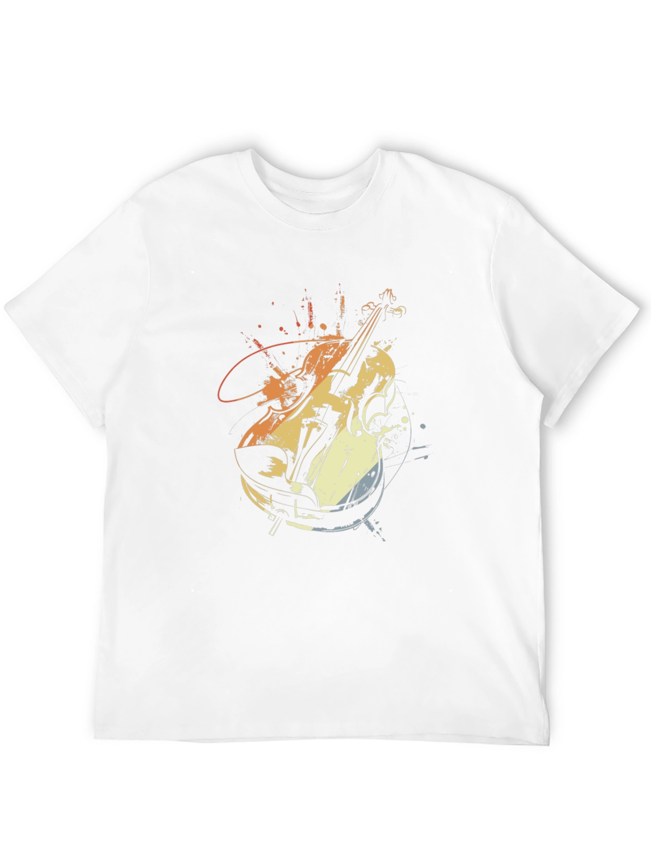 Violin Graphic Tee - Musical Instrument T-Shirt