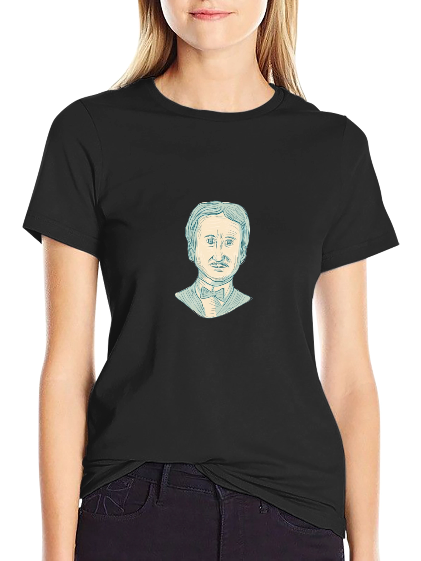 Edgar Allan Poe Graphic Tee - Literary Style