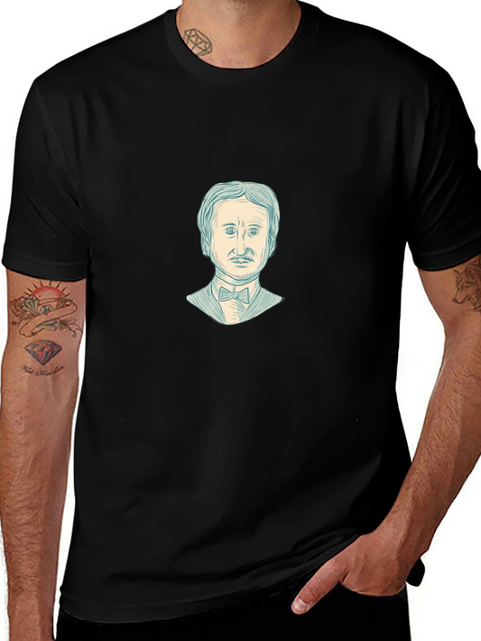 Edgar Allan Poe Graphic Tee - Literary Style
