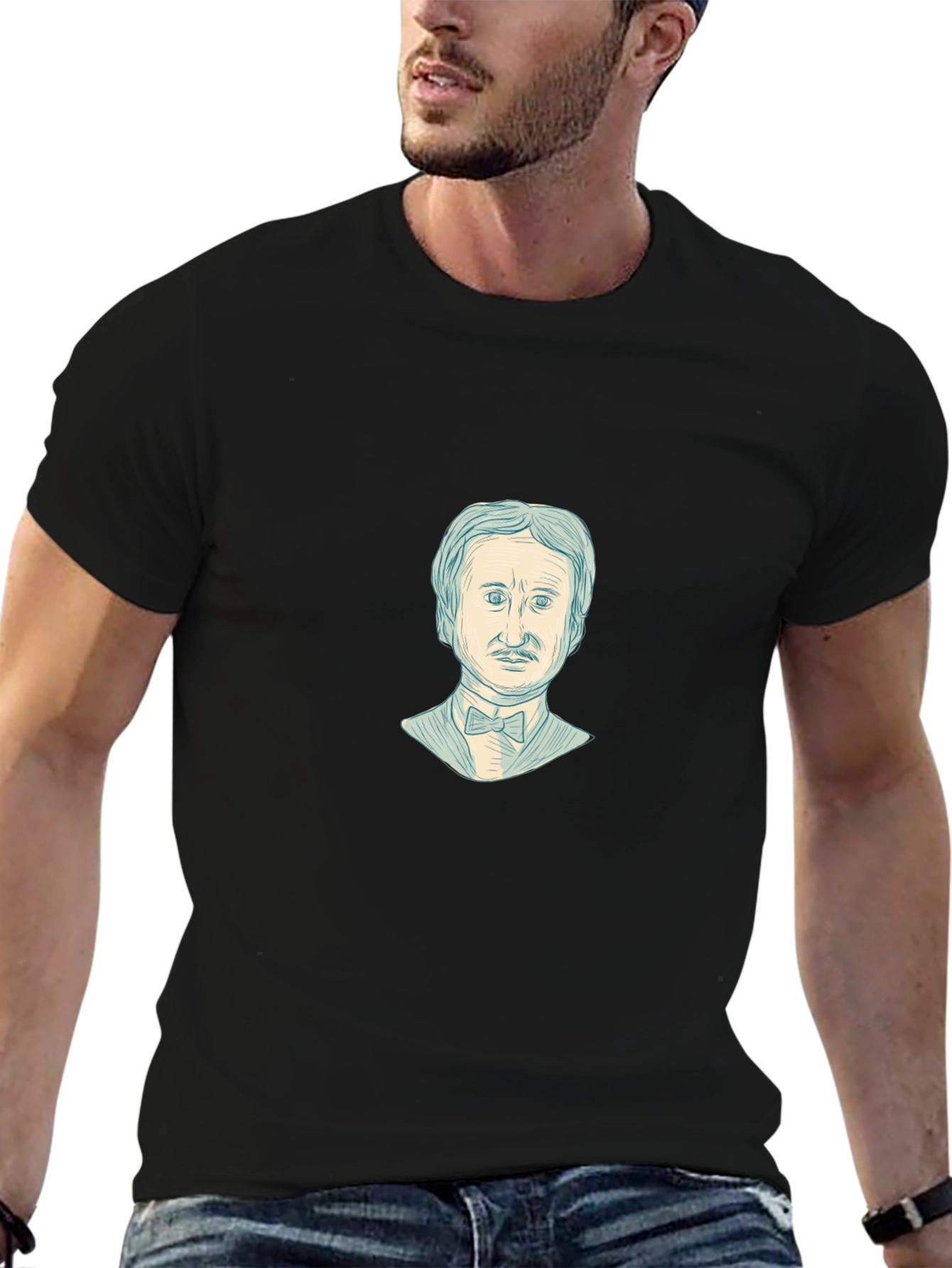 Edgar Allan Poe Graphic Tee - Literary Style