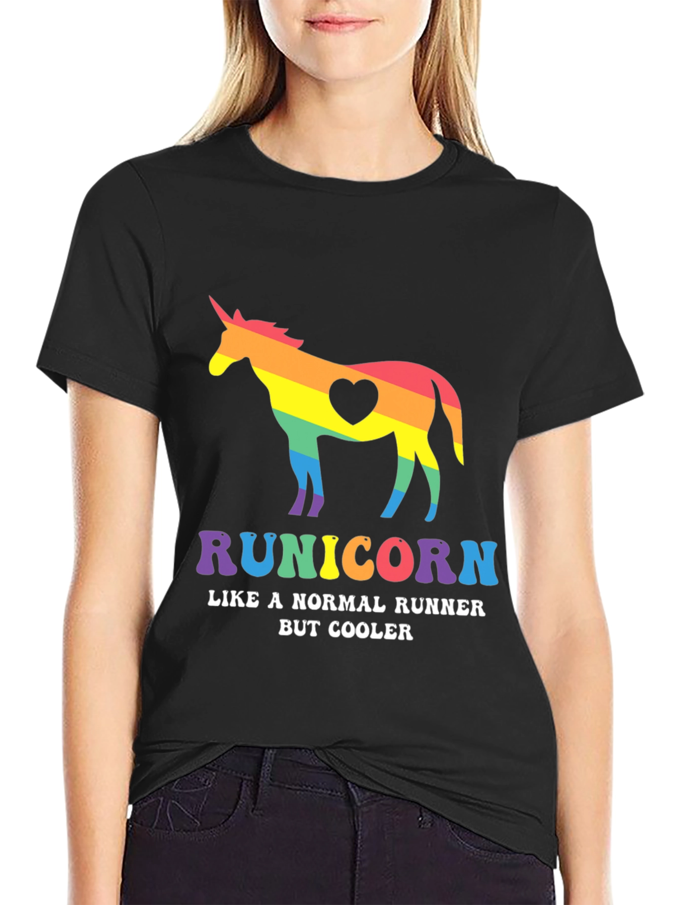 Runicorn Rainbow Graphic Tee