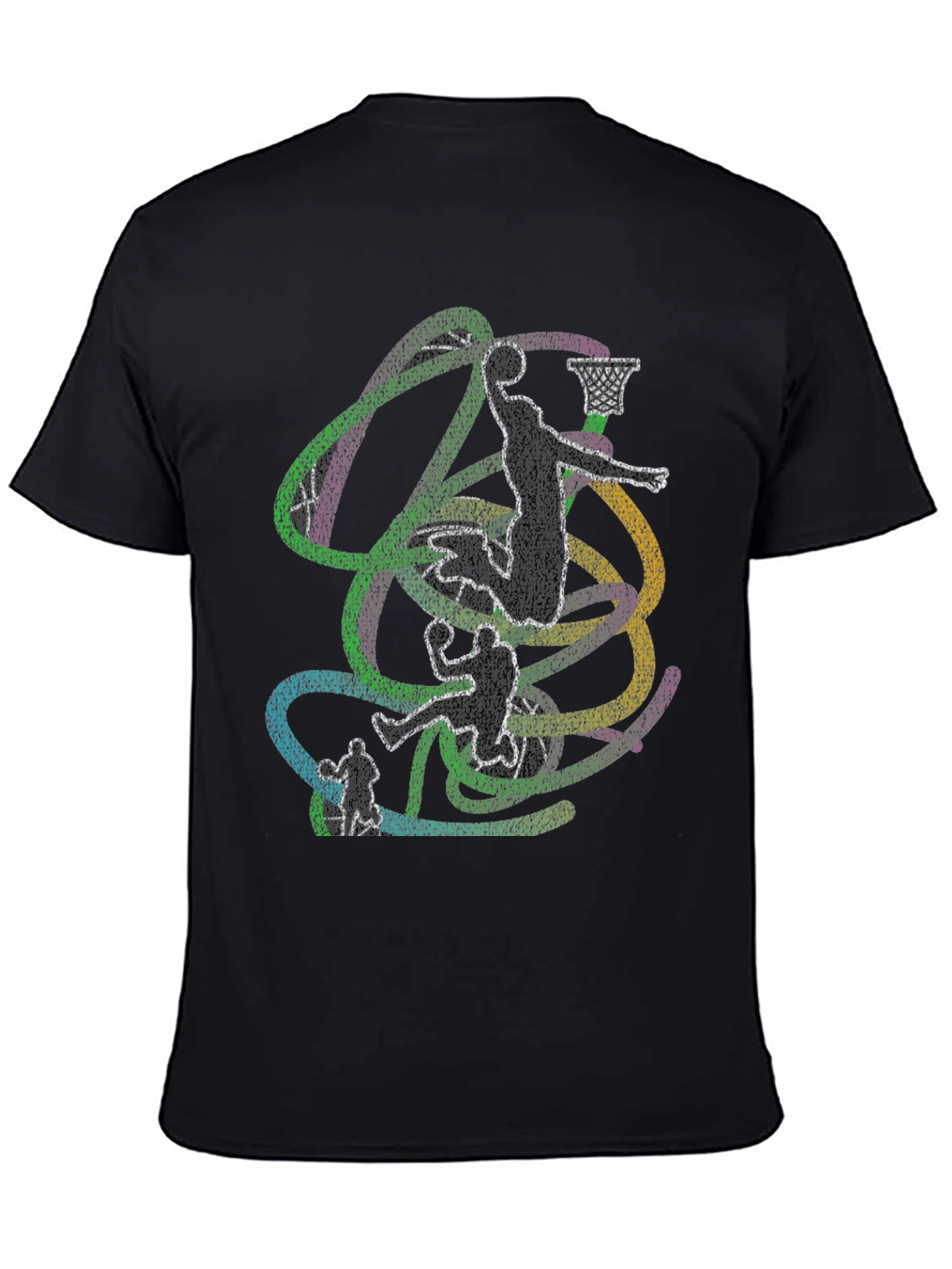 Abstract Basketball Player Graphic Tee