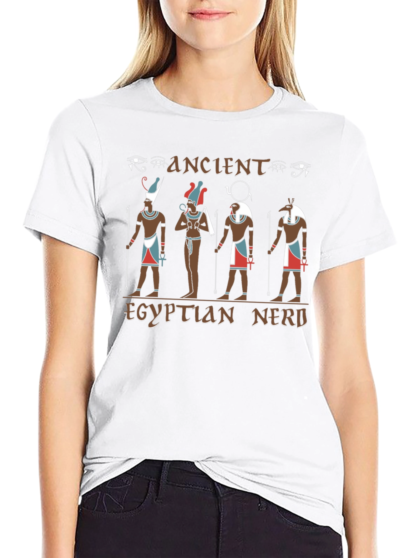 Ancient Egyptian Nerd Graphic T-Shirt
