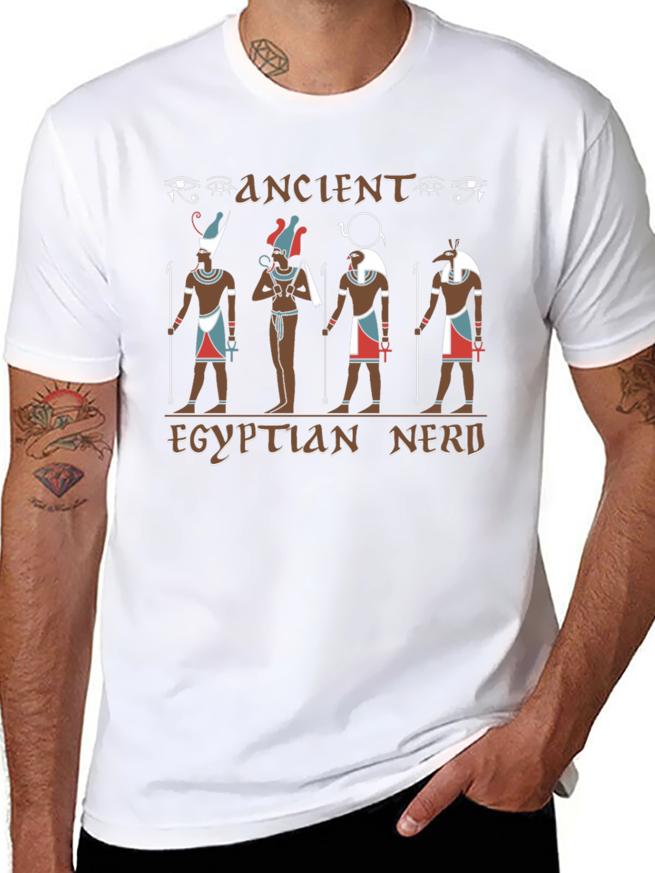 Ancient Egyptian Nerd Graphic T-Shirt