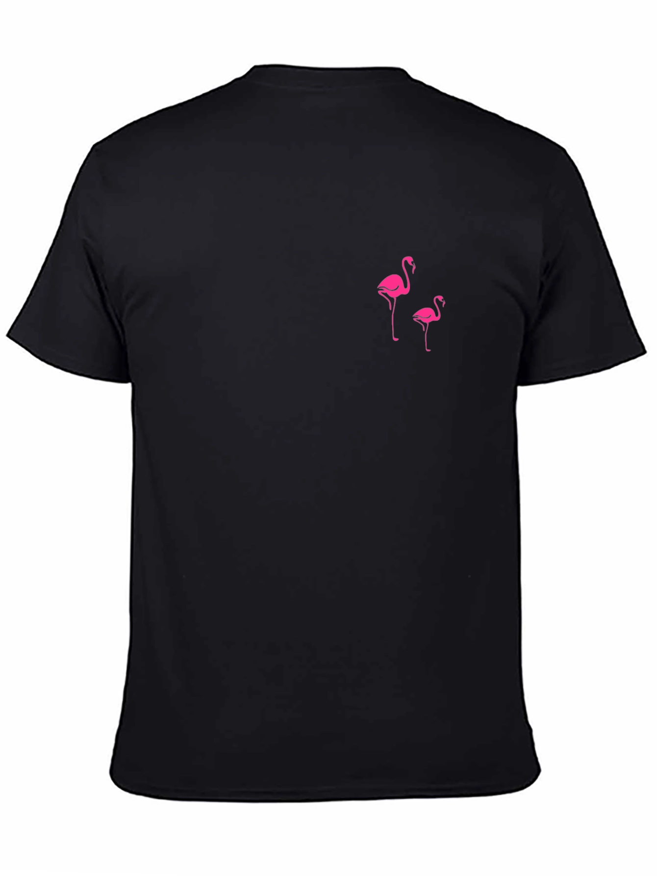 Flamingo Graphic Tee - Black Casual Shirt