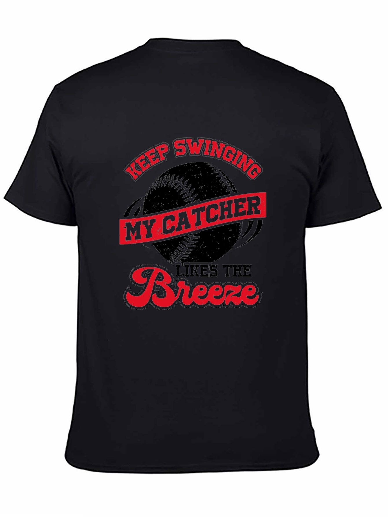 Keep Swinging T-Shirt - Catcher Baseball Tee
