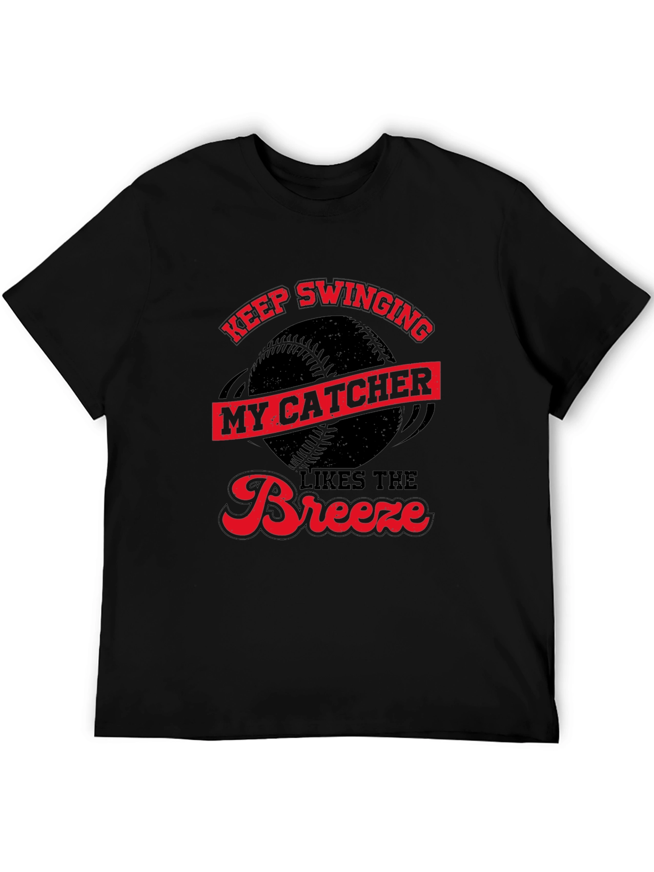 Keep Swinging T-Shirt - Catcher Baseball Tee