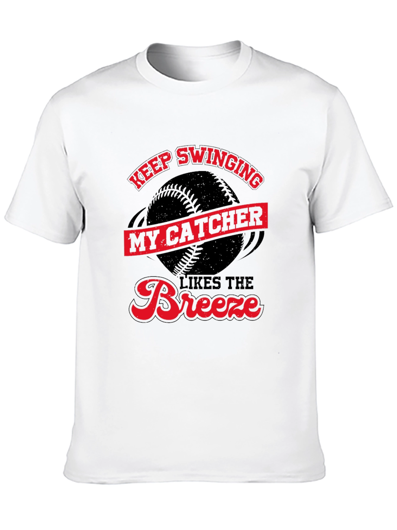 Keep Swinging T-Shirt - Catcher Baseball Tee