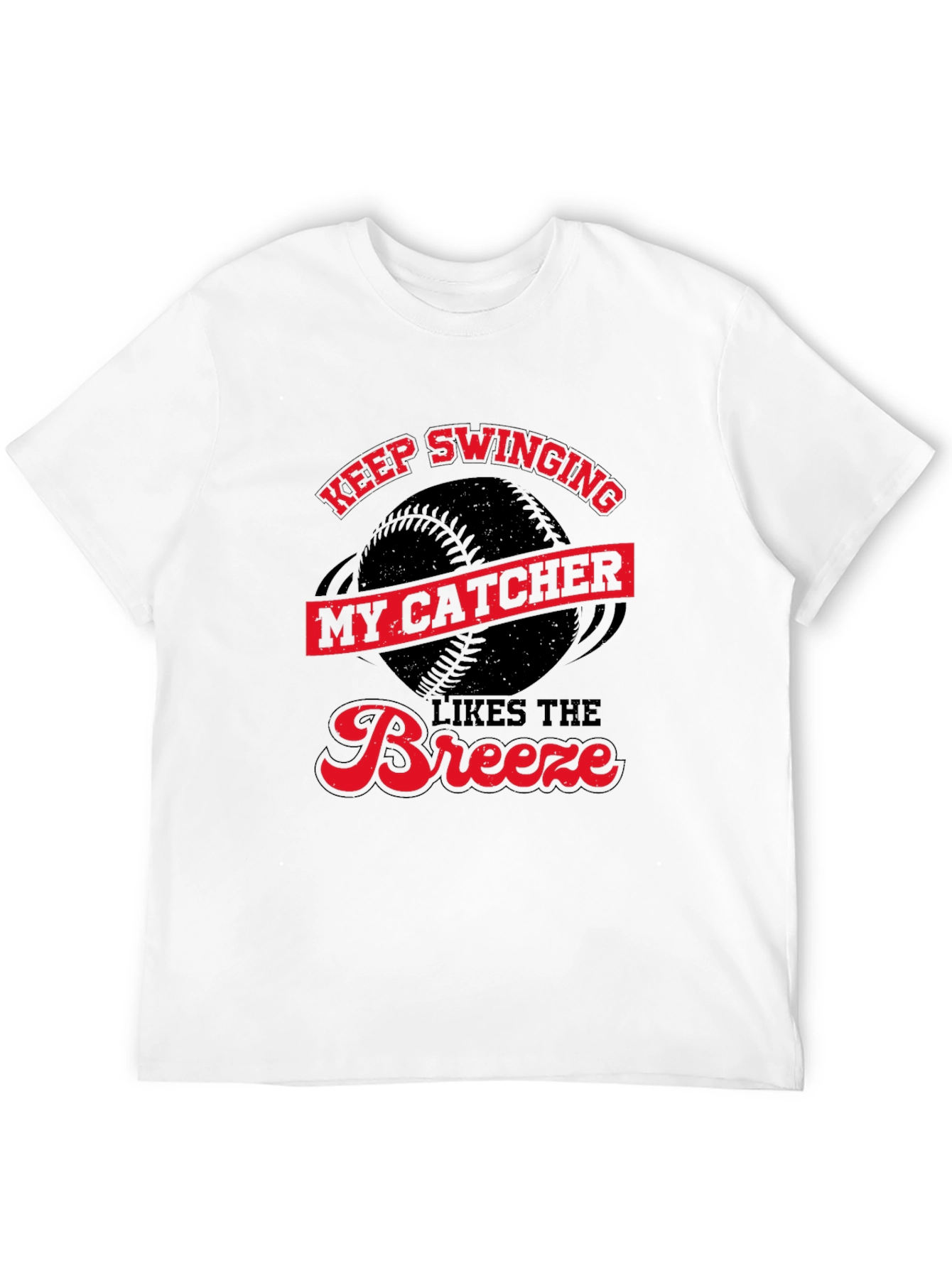 Keep Swinging T-Shirt - Catcher Baseball Tee