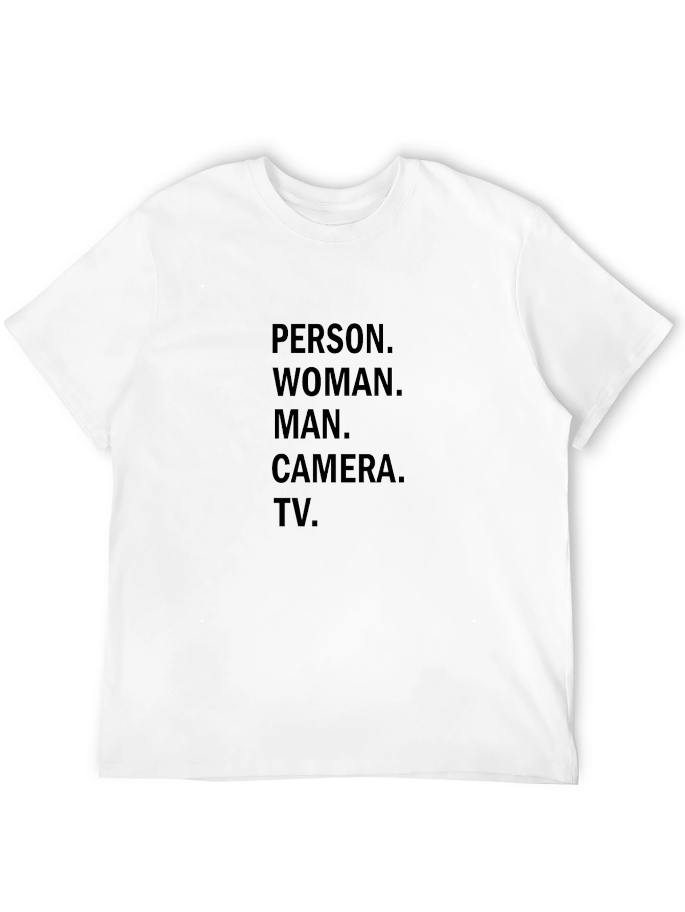 Person Woman Man Camera TV T-Shirt