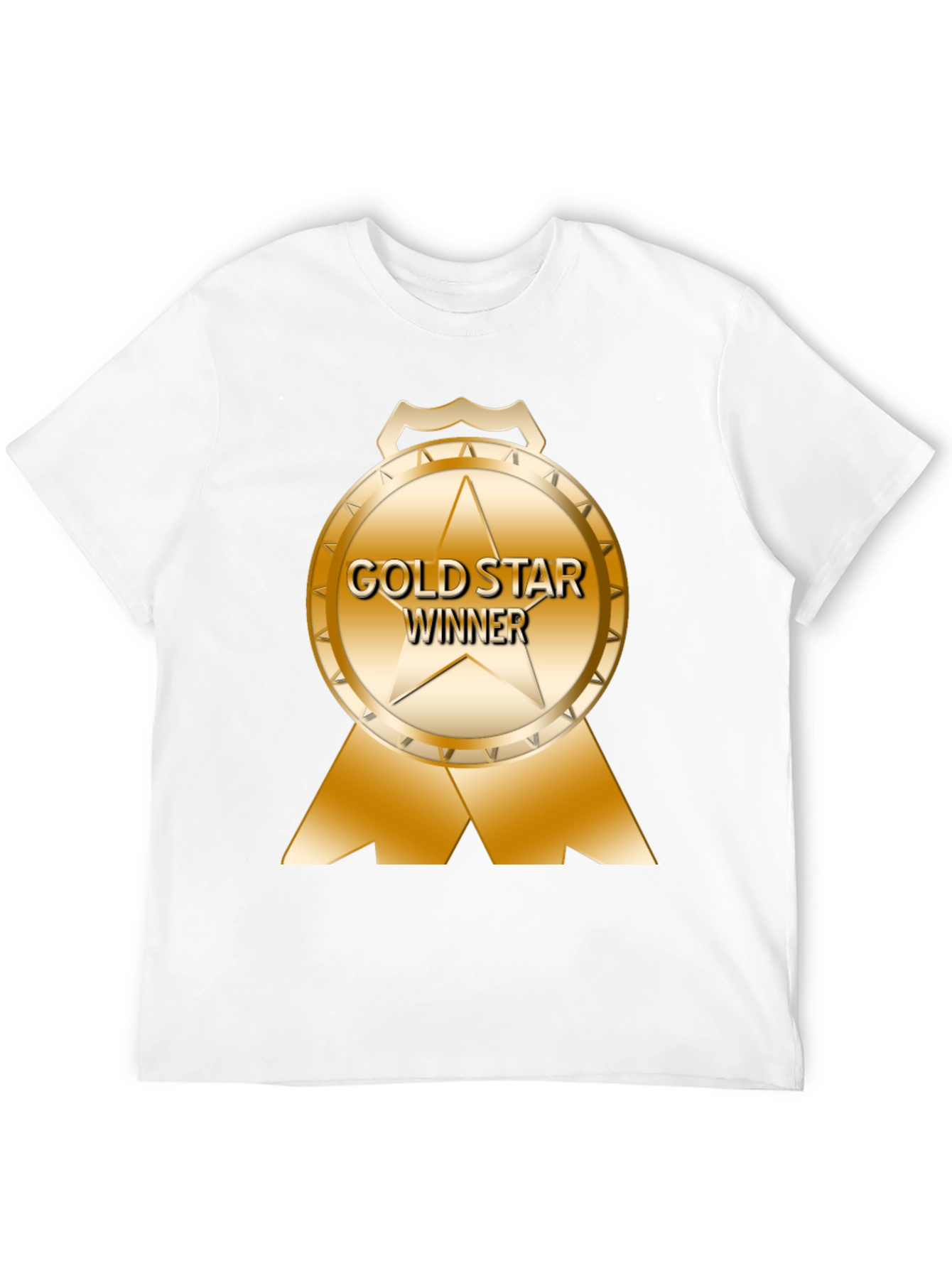 Gold Star Winner Black T-Shirt