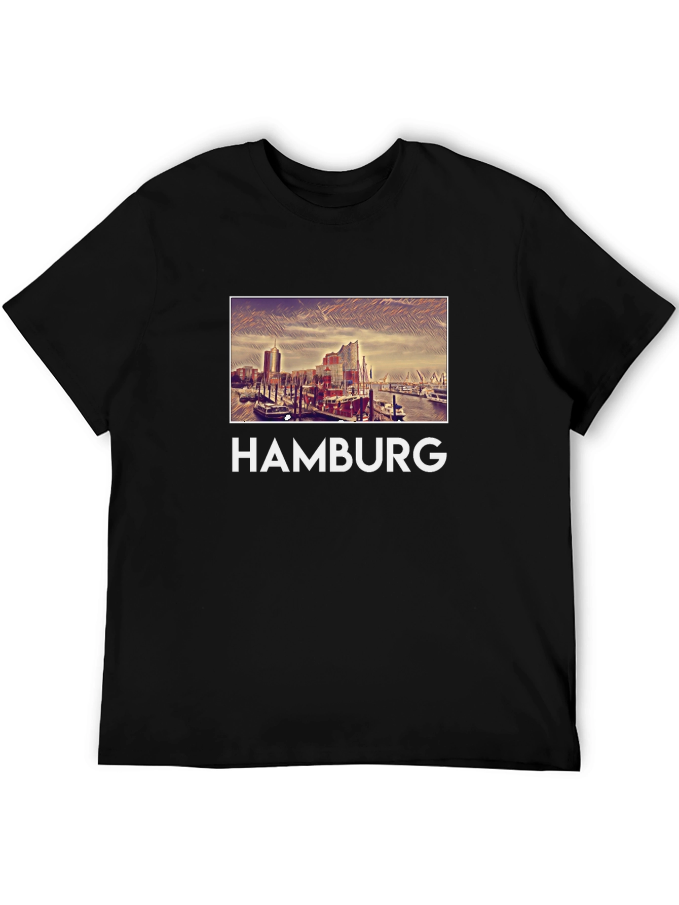 Hamburg Graphic Tee - Cityscape T-Shirt