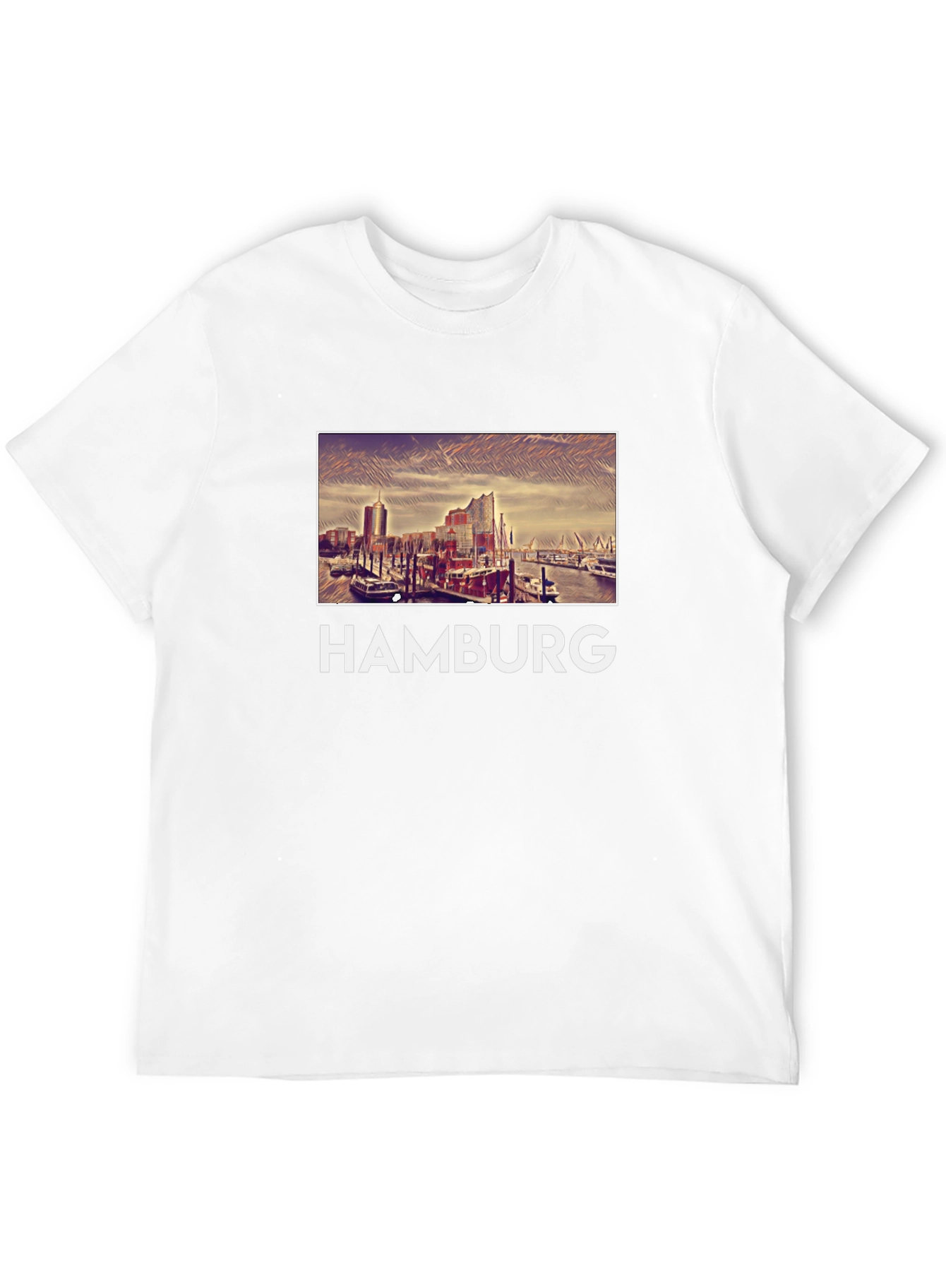 Hamburg Graphic Tee - Cityscape T-Shirt