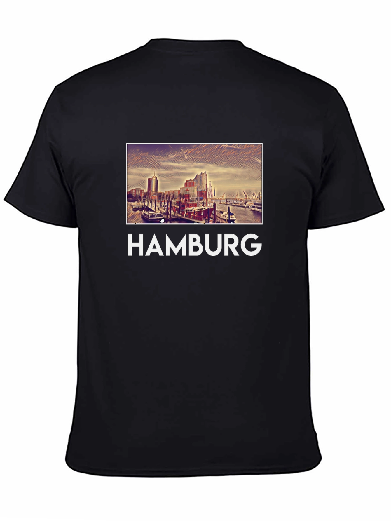 Hamburg Graphic Tee - Cityscape T-Shirt