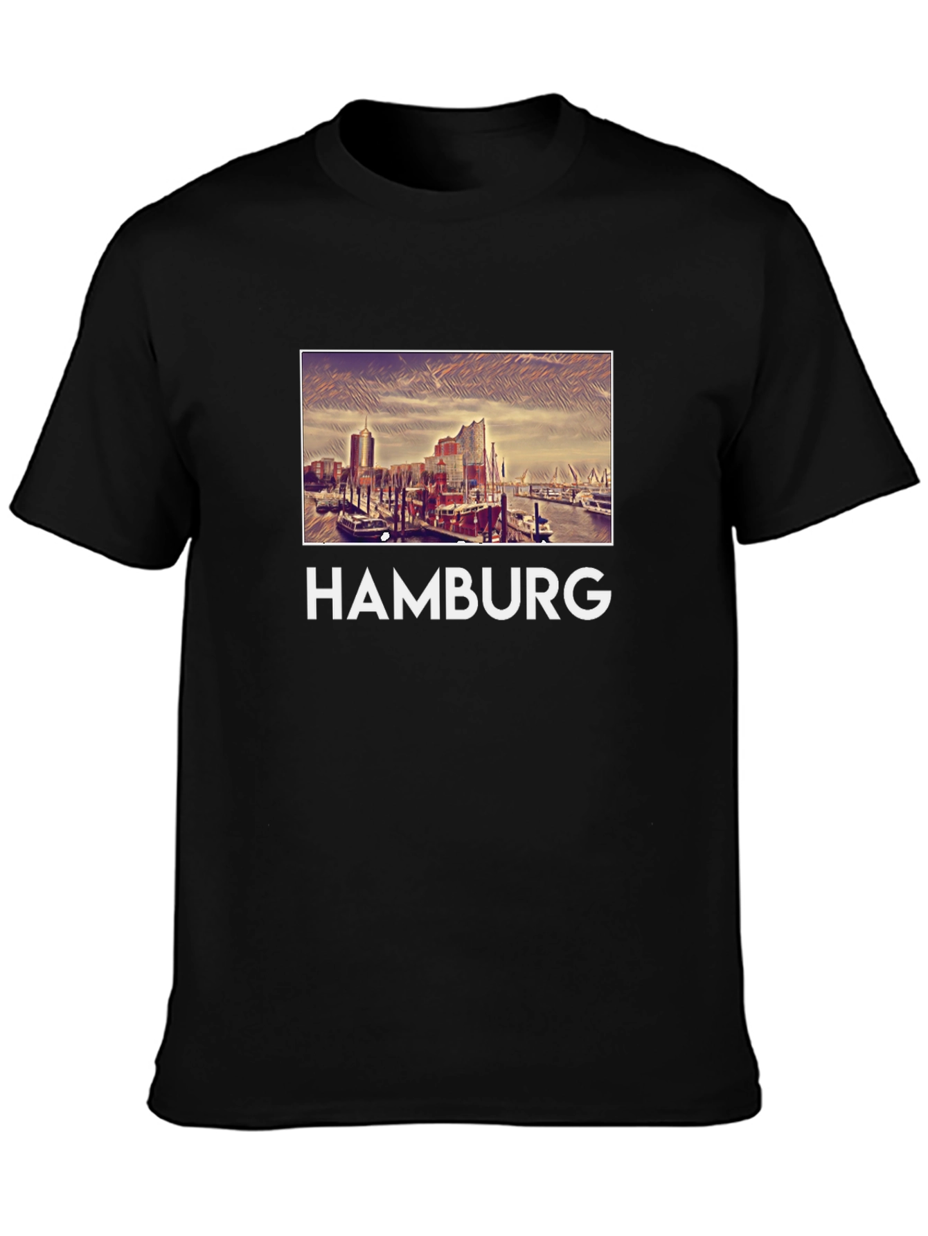 Hamburg Graphic Tee - Cityscape T-Shirt