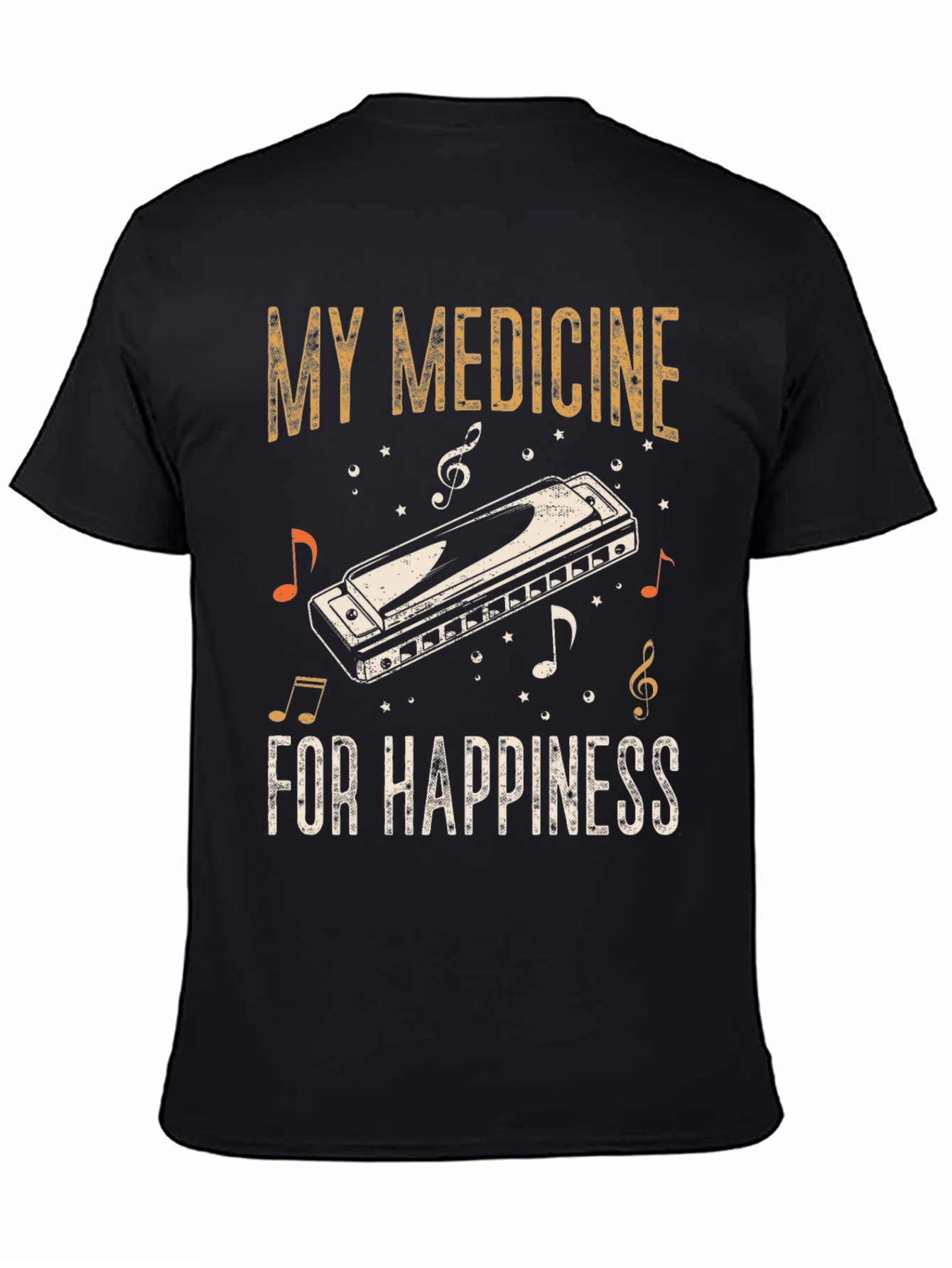 My Medicine Harmonica T-Shirt - Music Lover Tee
