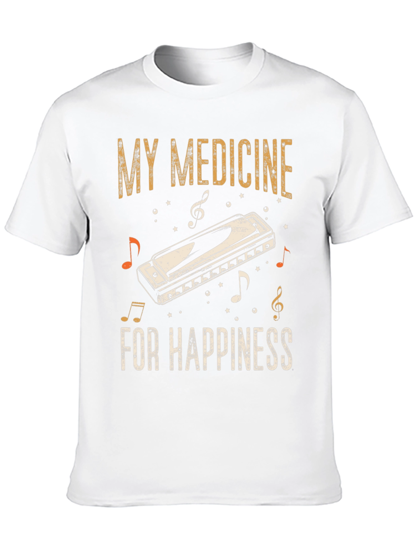 My Medicine Harmonica T-Shirt - Music Lover Tee
