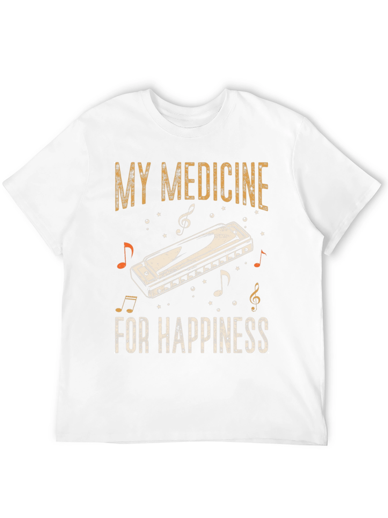 My Medicine Harmonica T-Shirt - Music Lover Tee
