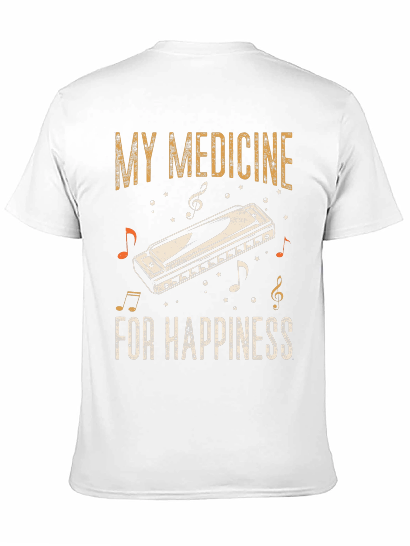 My Medicine Harmonica T-Shirt - Music Lover Tee