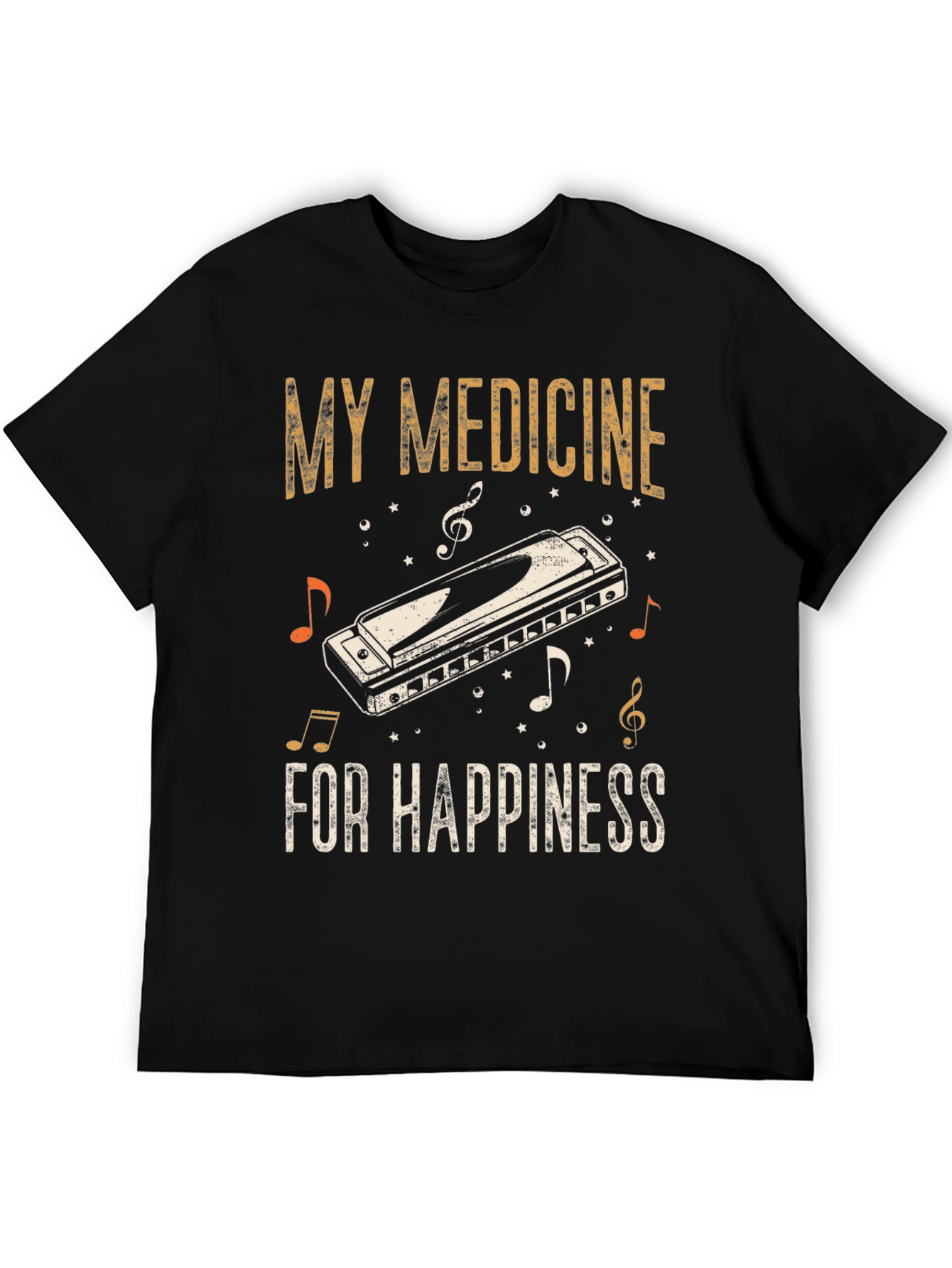 My Medicine Harmonica T-Shirt - Music Lover Tee
