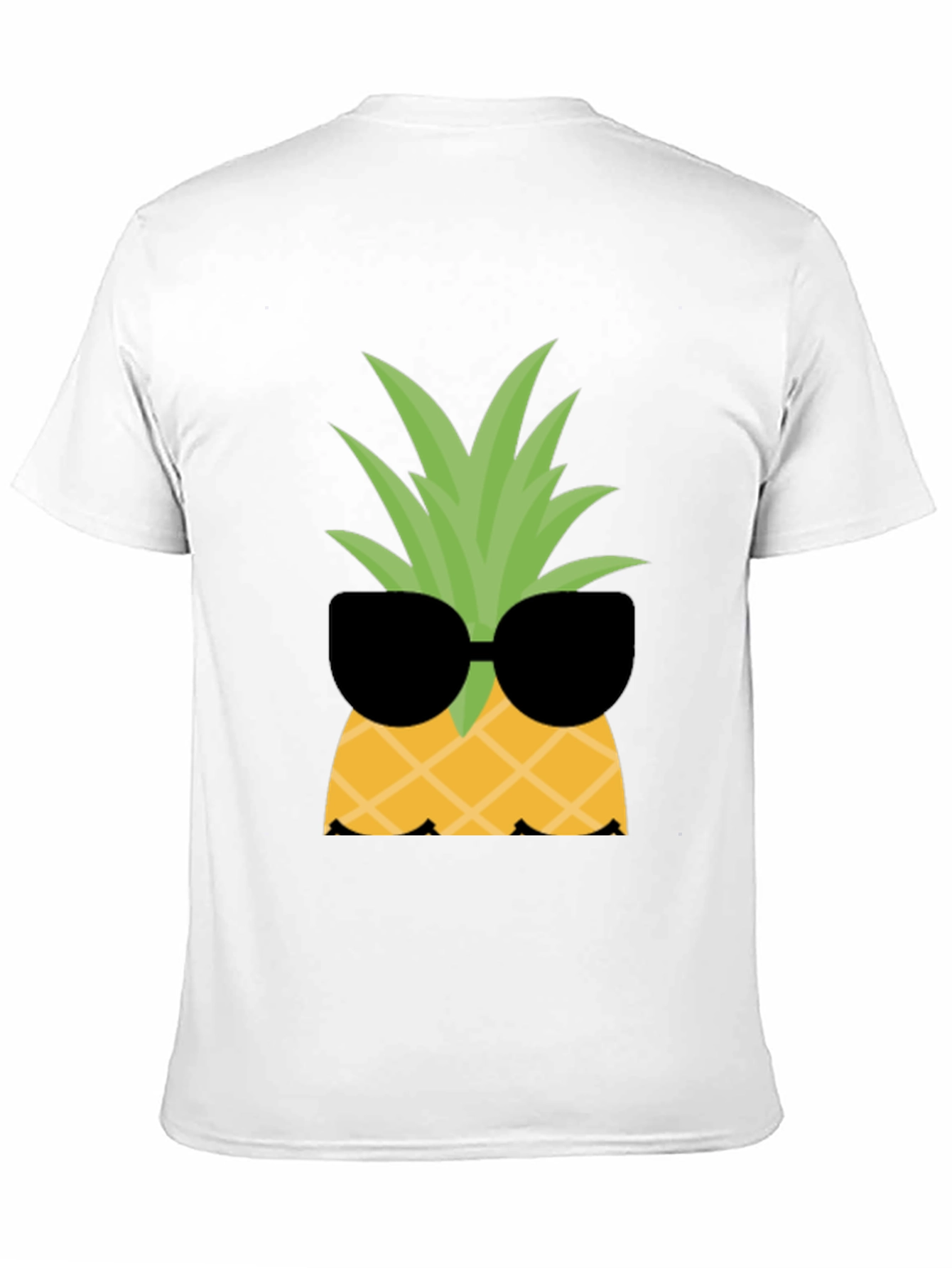 Cool Pineapple Graphic Tee - Black Cotton Shirt