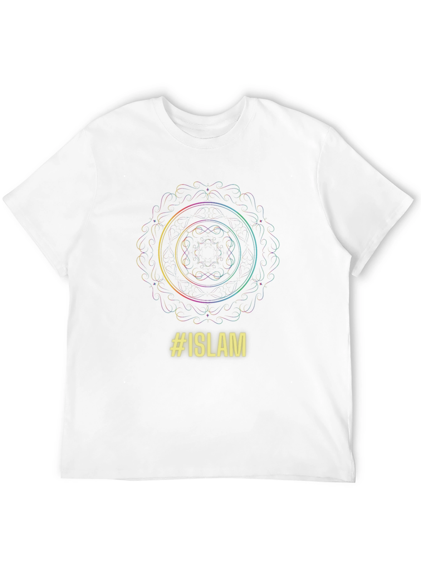 Islam Mandala Graphic Black T-Shirt