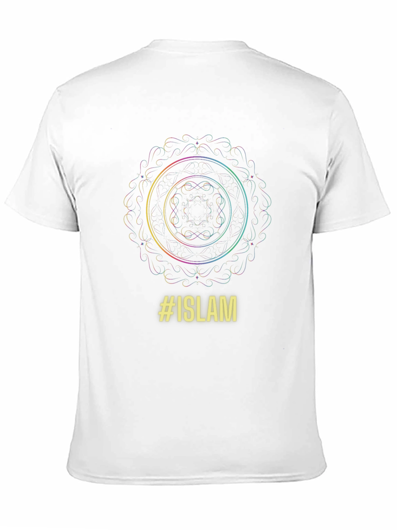 Islam Mandala Graphic Black T-Shirt
