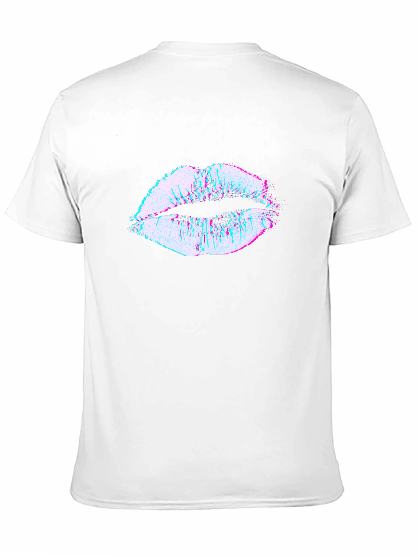 Abstract Lips Graphic T-Shirt - Trendy Design
