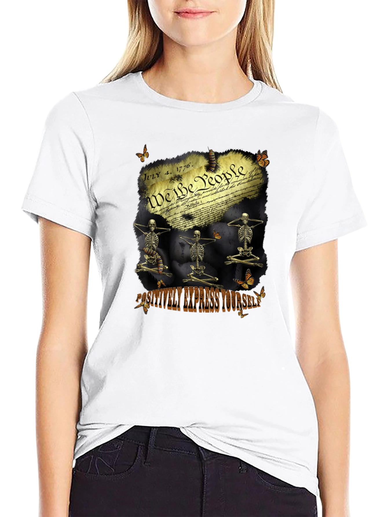 Positively Express Yourself Black T-Shirt