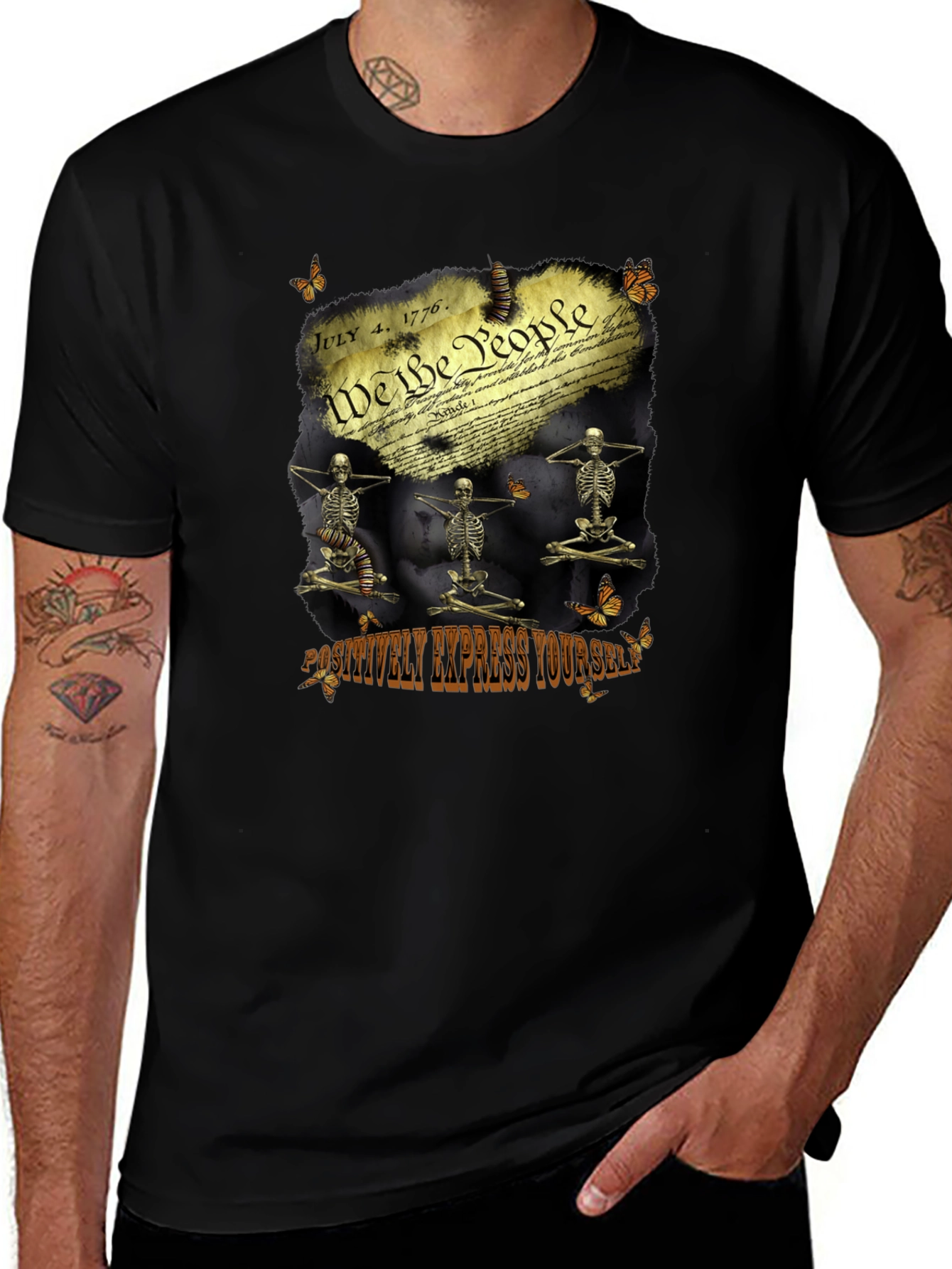Positively Express Yourself Black T-Shirt