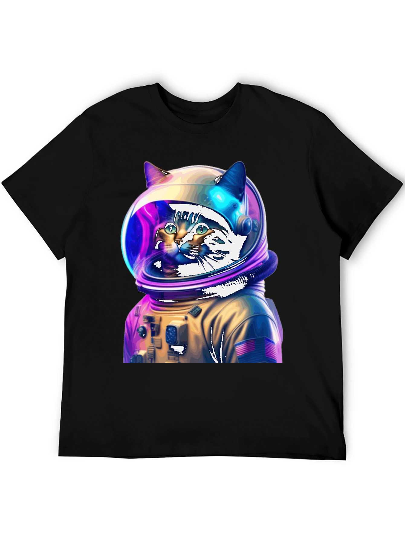 Cat Astronaut T-Shirt - Space Explorer Design