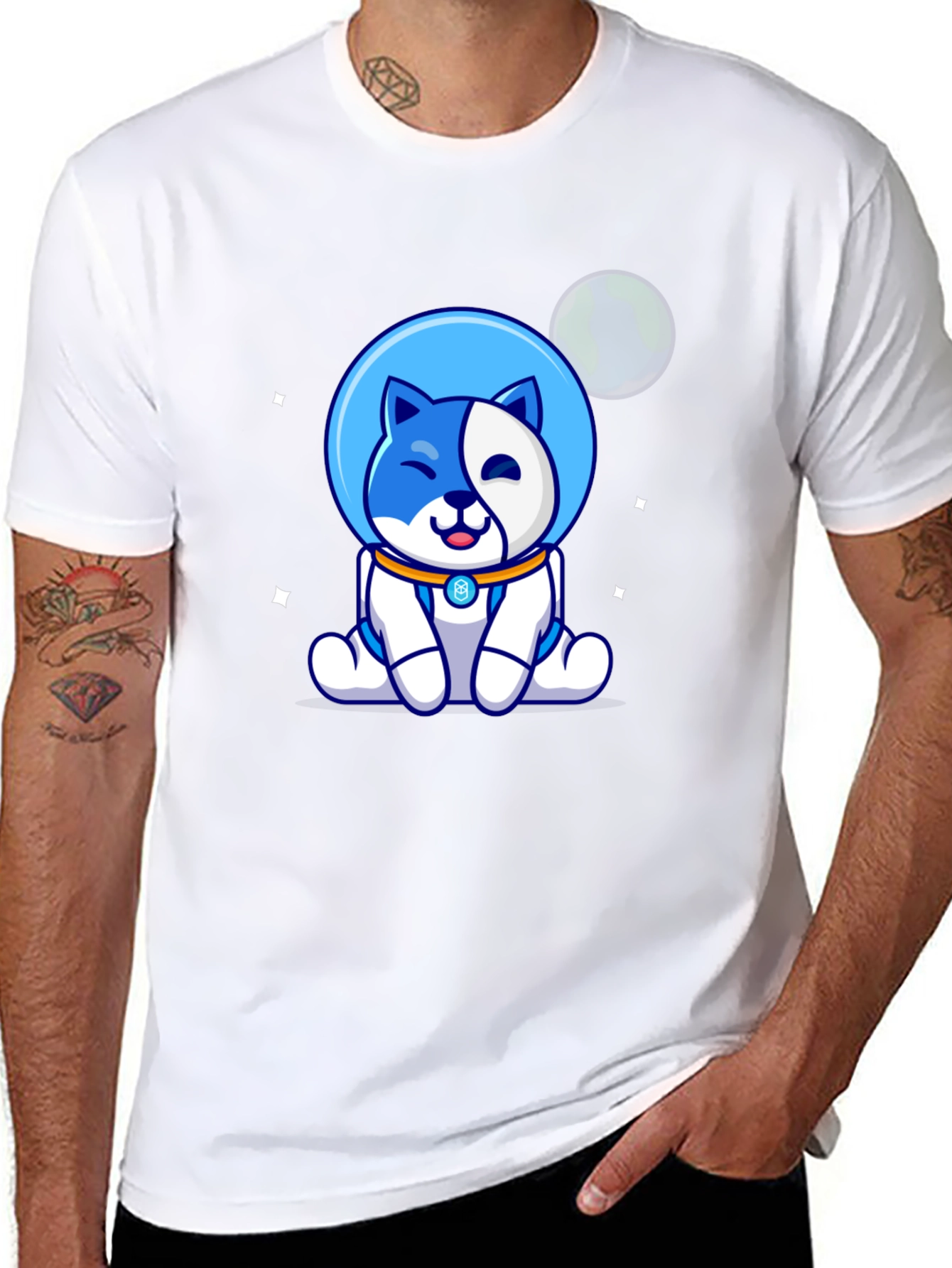 Space Dog T-Shirt - Cute Astronaut Pup Tee