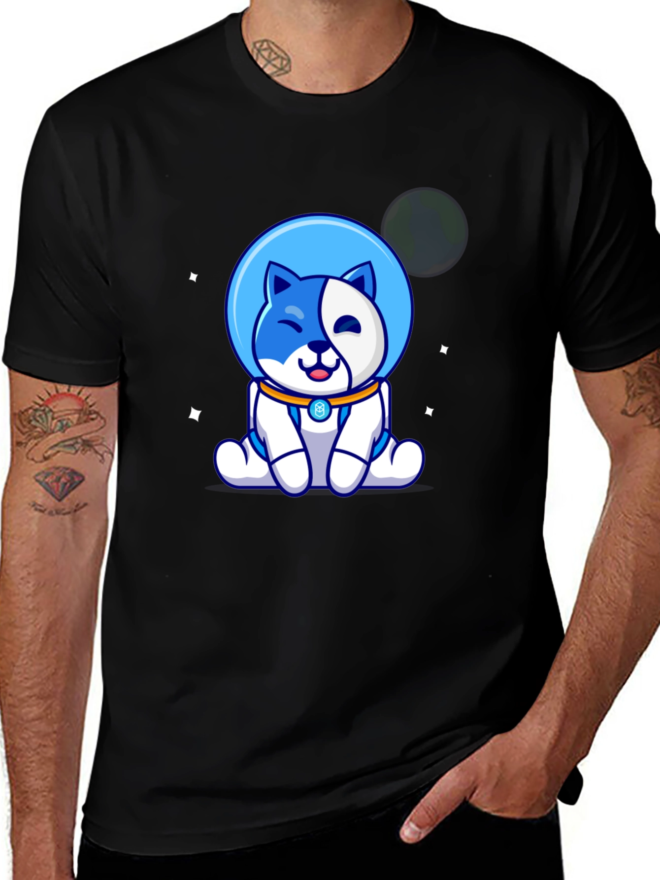 Space Dog T-Shirt - Cute Astronaut Pup Tee