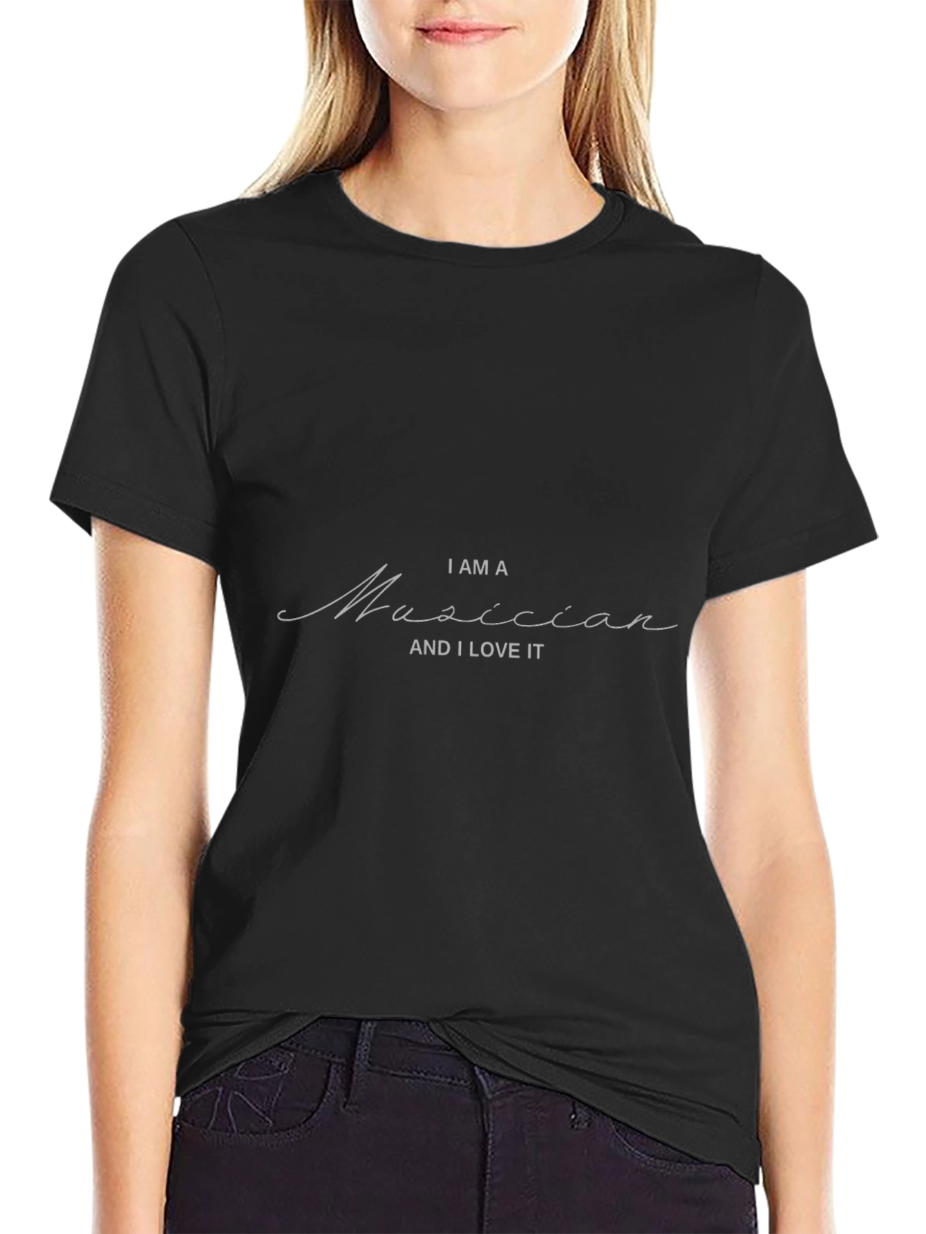 I Am a Musician Black T-Shirt