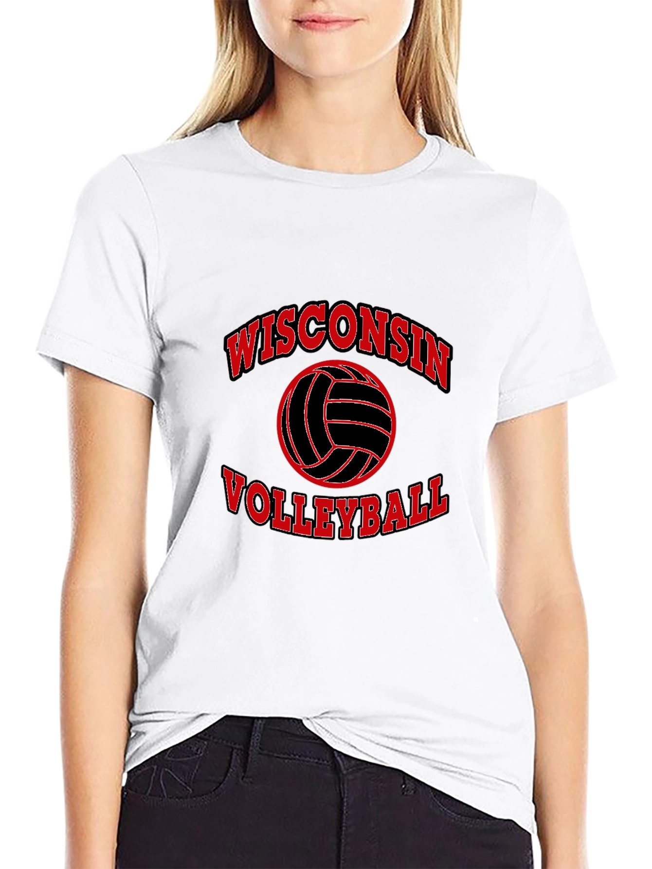 Wisconsin Volleyball Graphic T-Shirt