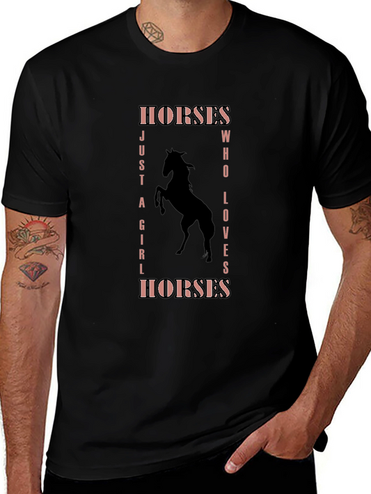 Horses Just A Girl Who Loves T-Shirt