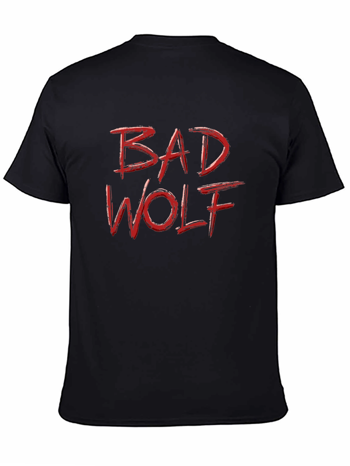 Bad Wolf Graphic Tee - Classic Black Cotton T-Shirt