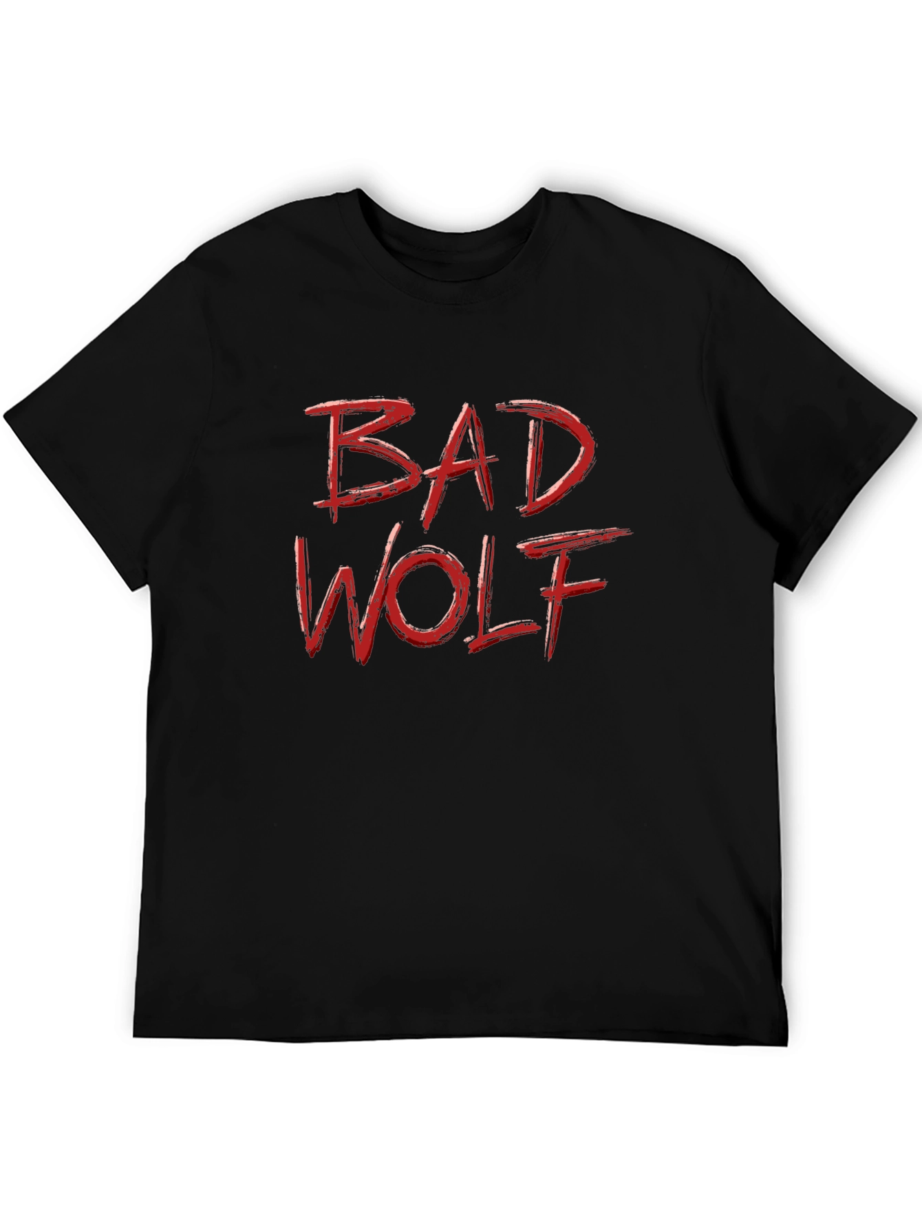 Bad Wolf Graphic Tee - Classic Black Cotton T-Shirt