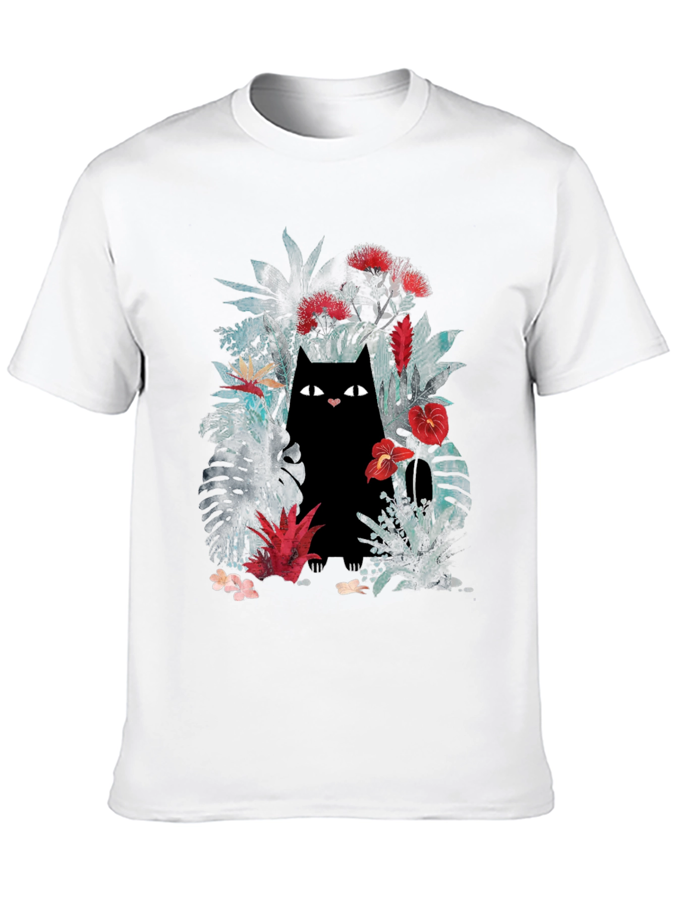Jungle Cat Graphic Tee - Black