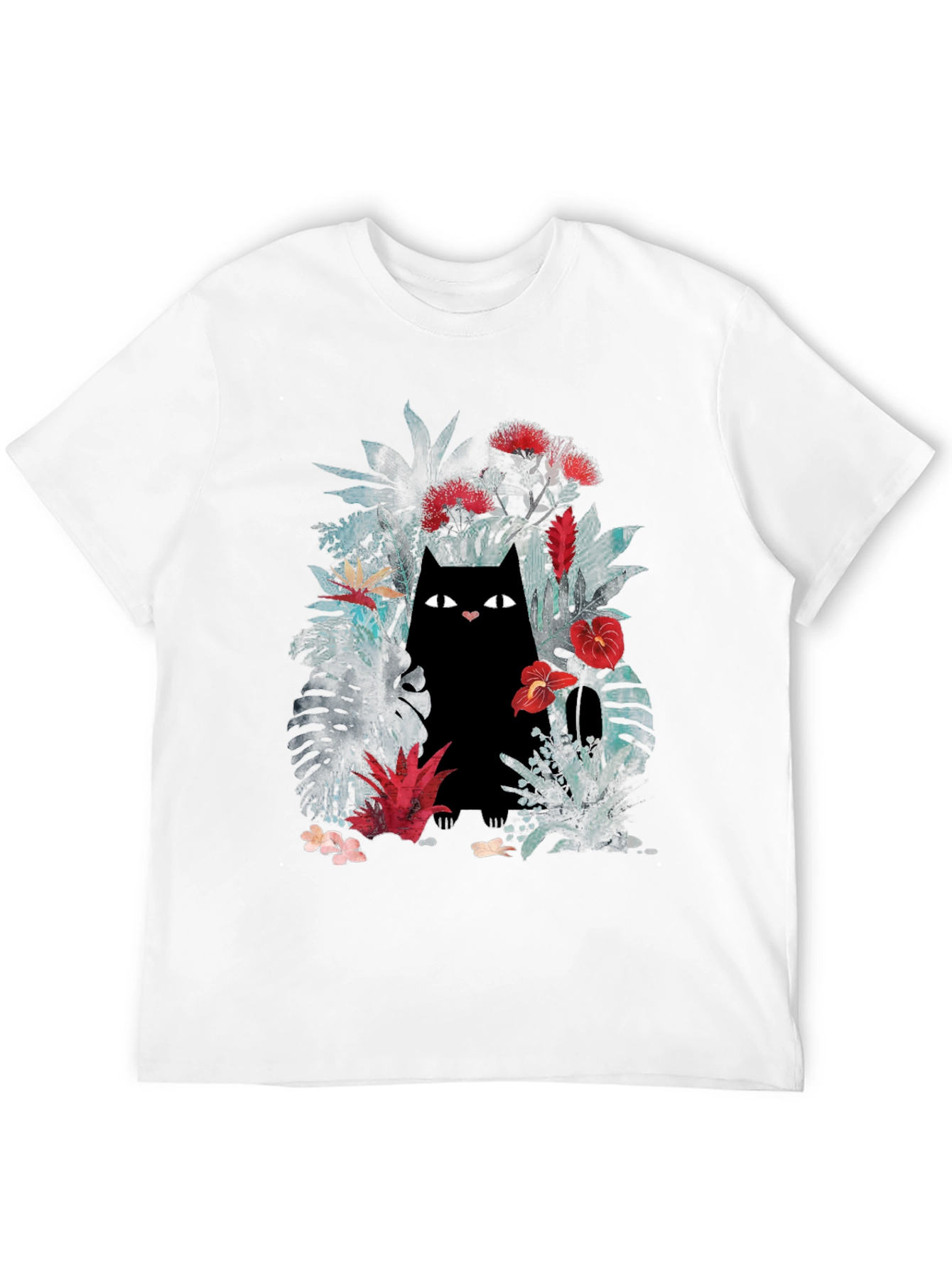 Jungle Cat Graphic Tee - Black