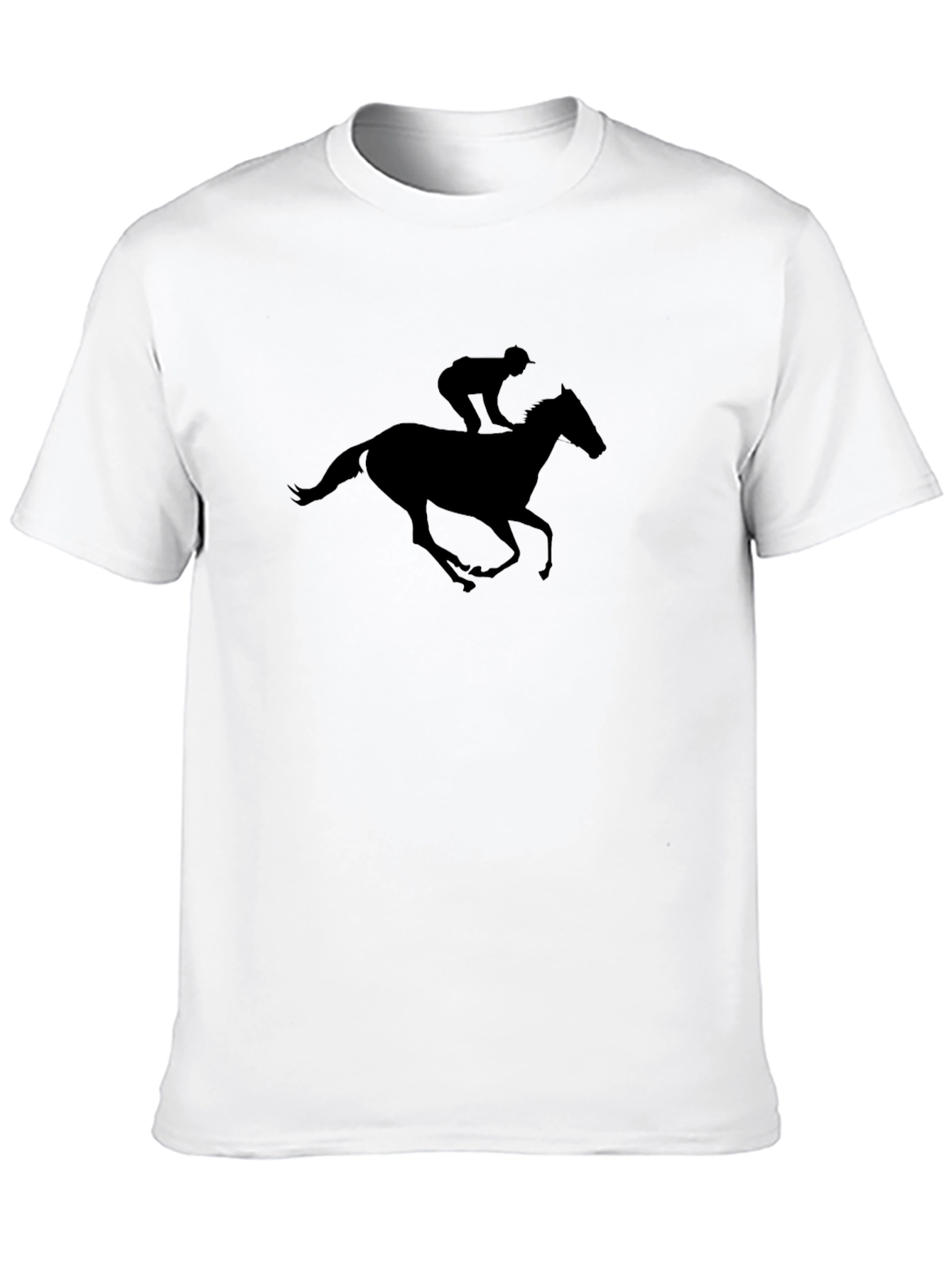 Black Horse Jockey Graphic Tee