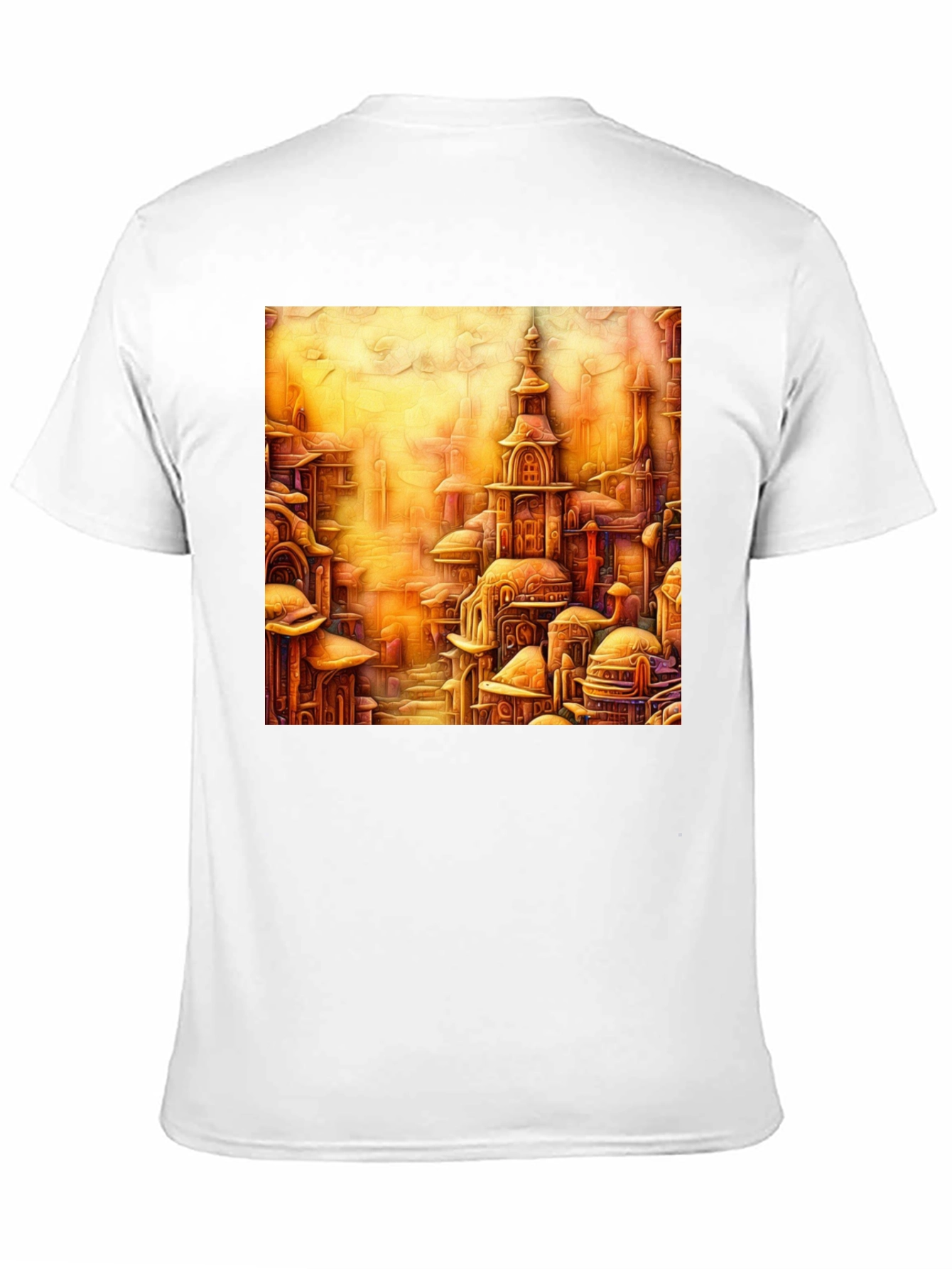 Cityscape Art Print Black Tee