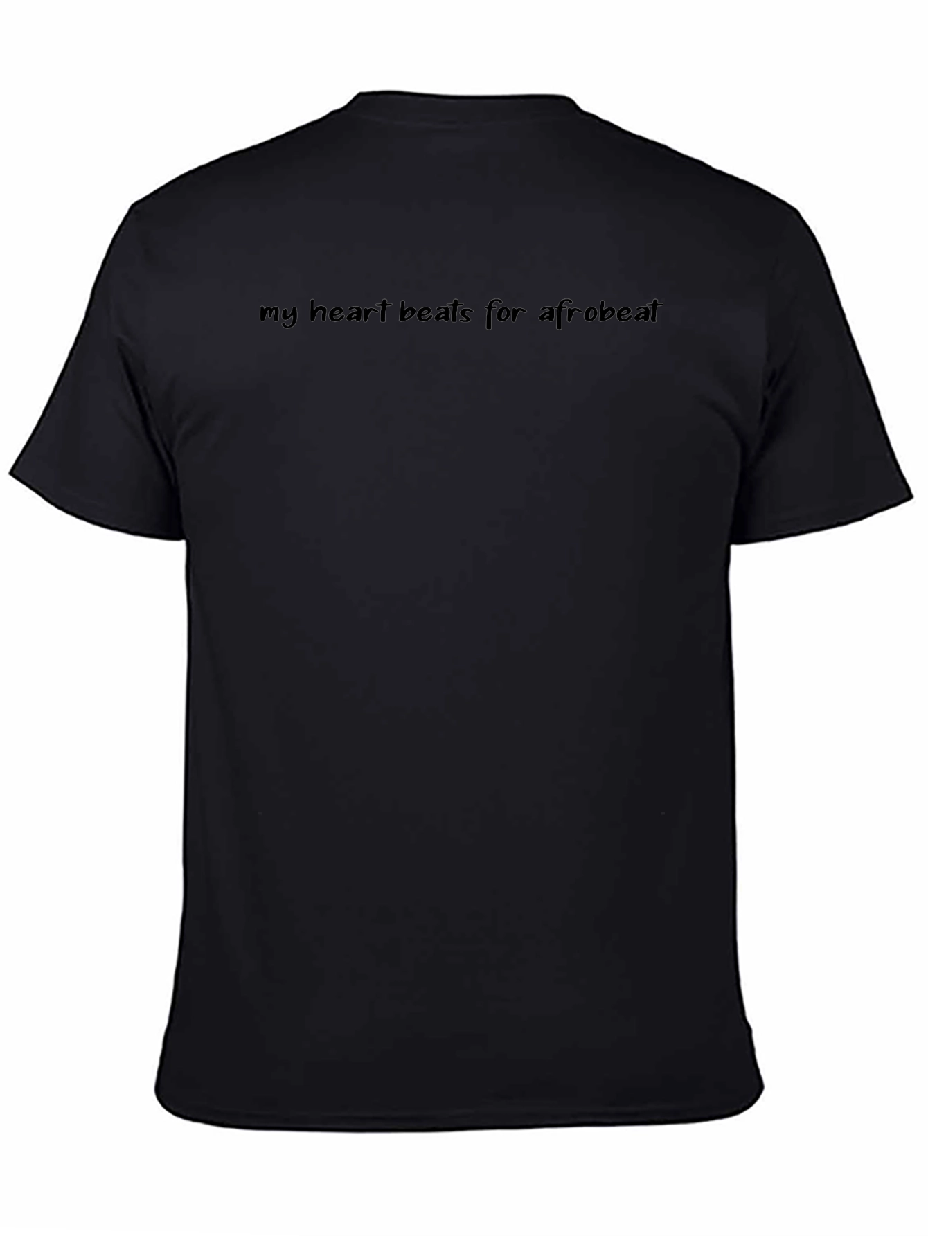 My Heart Beats for Afrobeat Black T-Shirt